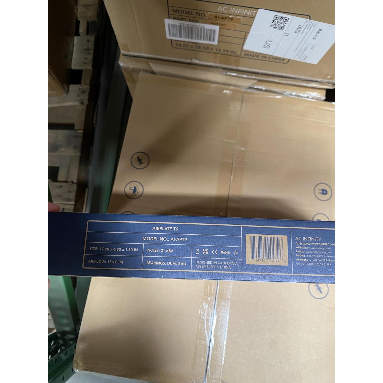 Ventilador Silencioso AC Infinity AIRPLATE T9 156 CFM