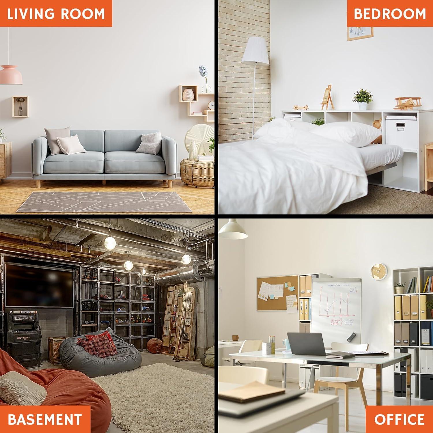 Detector de Radón Portátil Airthereal RM-65 con Alarma y Pantalla LCD