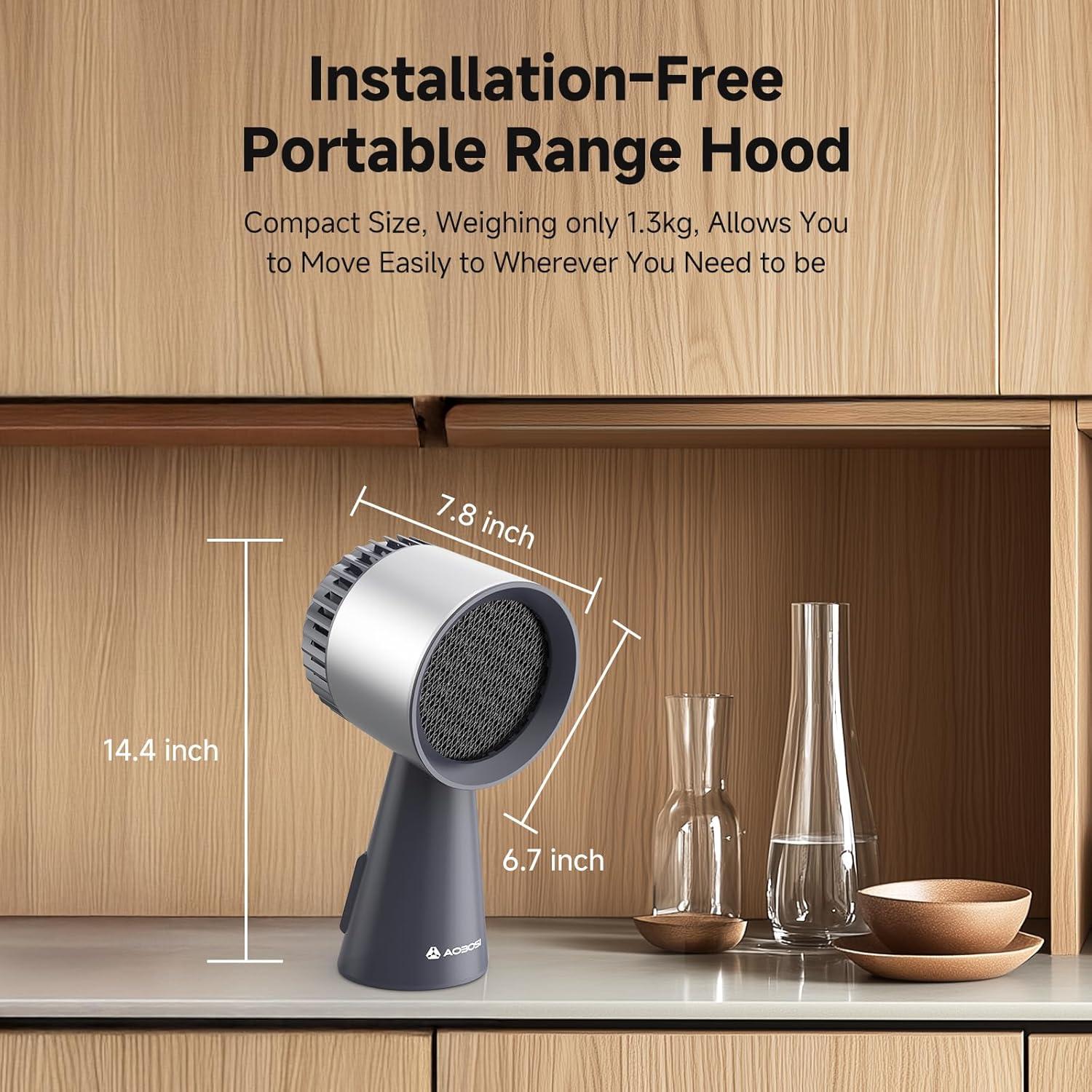 Campana Extractora Portátil AAOBOSI 300 CFM Bajo Ruido