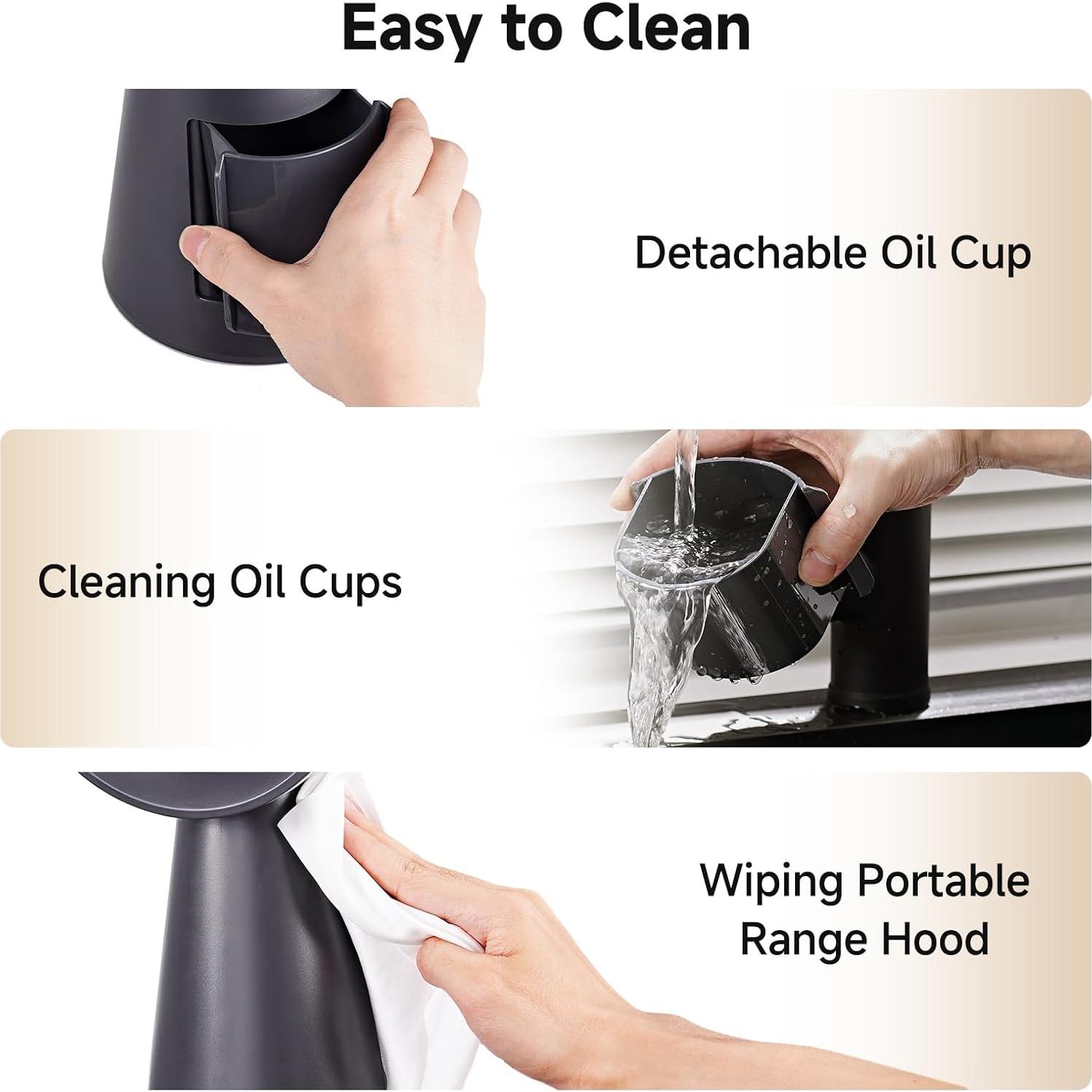 Campana Extractora Portátil AAOBOSI 300 CFM Bajo Ruido