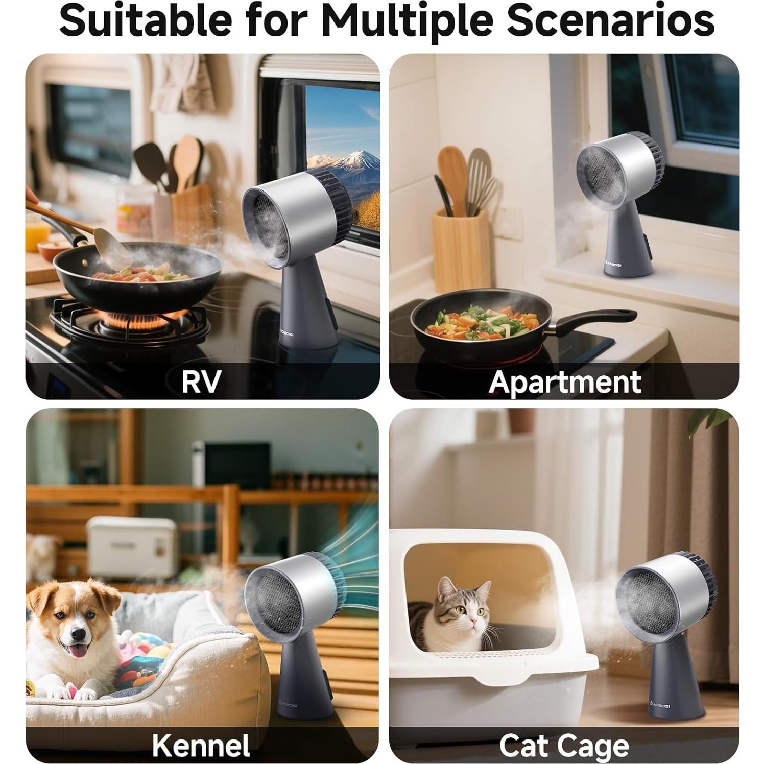 Campana Extractora Portátil AAOBOSI 300 CFM Bajo Ruido