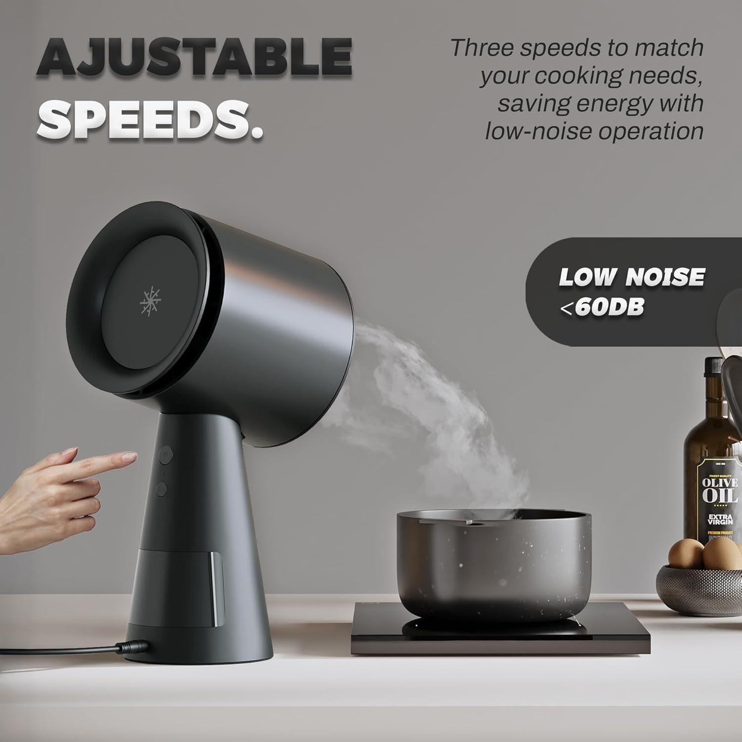 Campana Extractora Portátil TUCO 3 Velocidades Filtro Triple