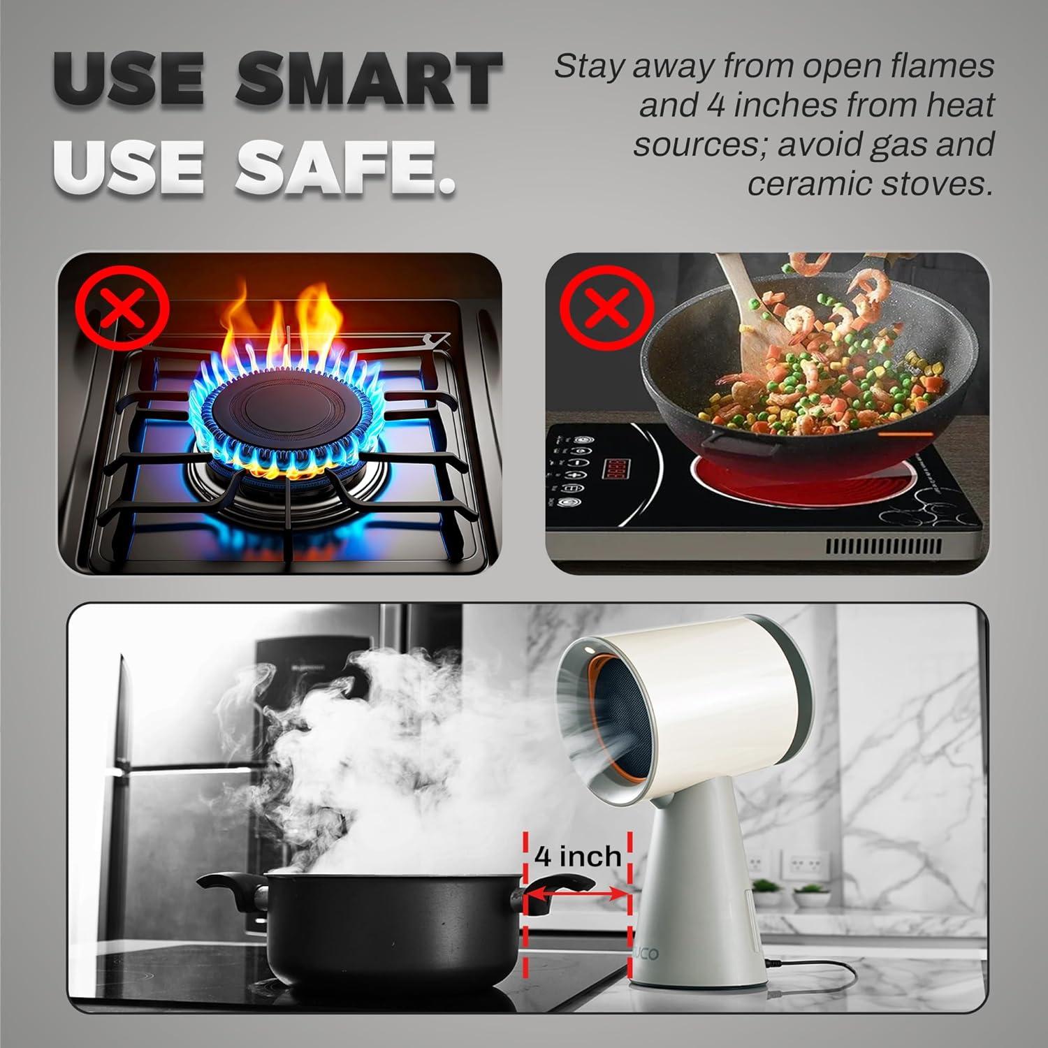 Campana Extractora Portátil TUCO 3 Velocidades Filtro Triple