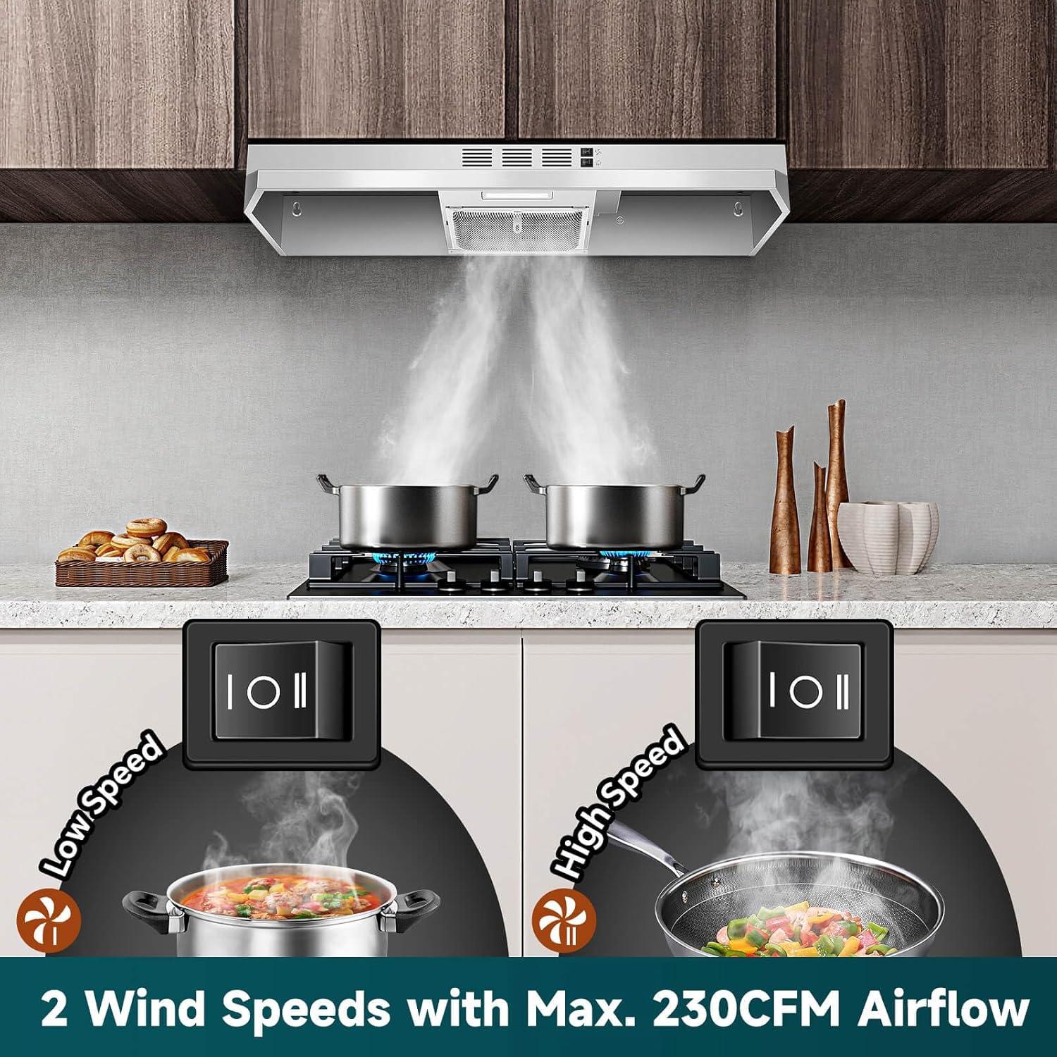 Campana Extractora SNDOAS 36" Acero Inoxidable 230 CFM