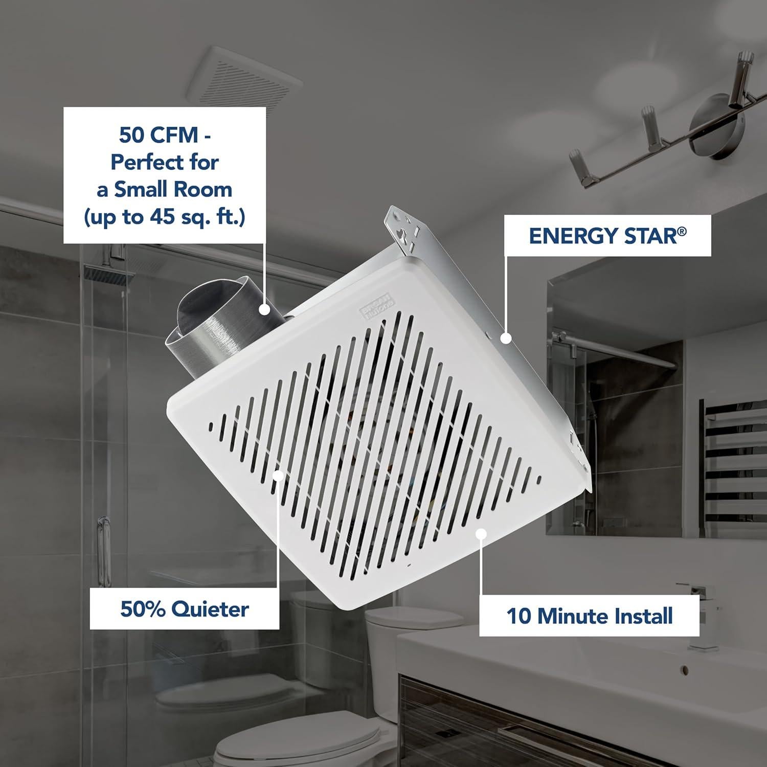 Ventilador Extractor de Baño Broan-NuTone 50 CFM Energy Star