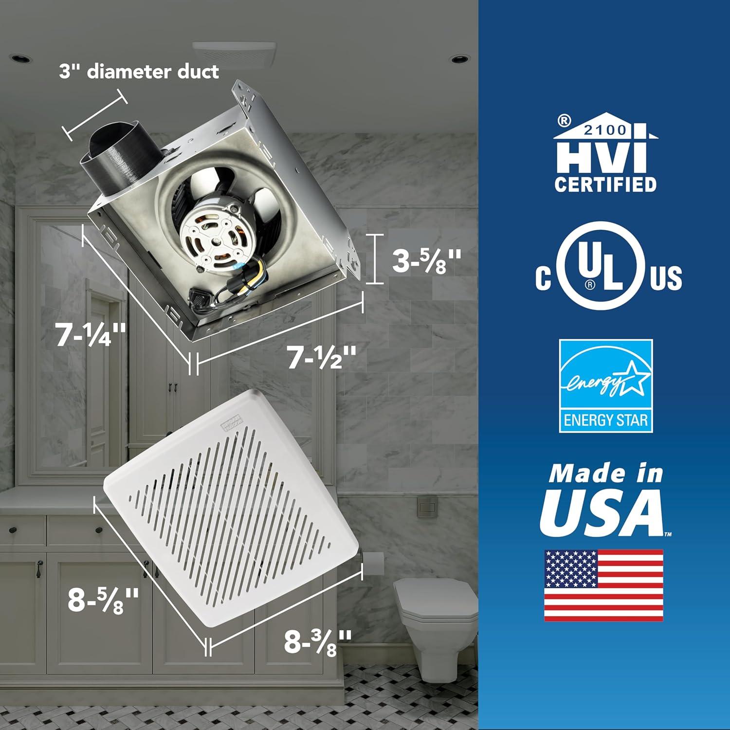 Ventilador Extractor de Baño Broan-NuTone 50 CFM Energy Star