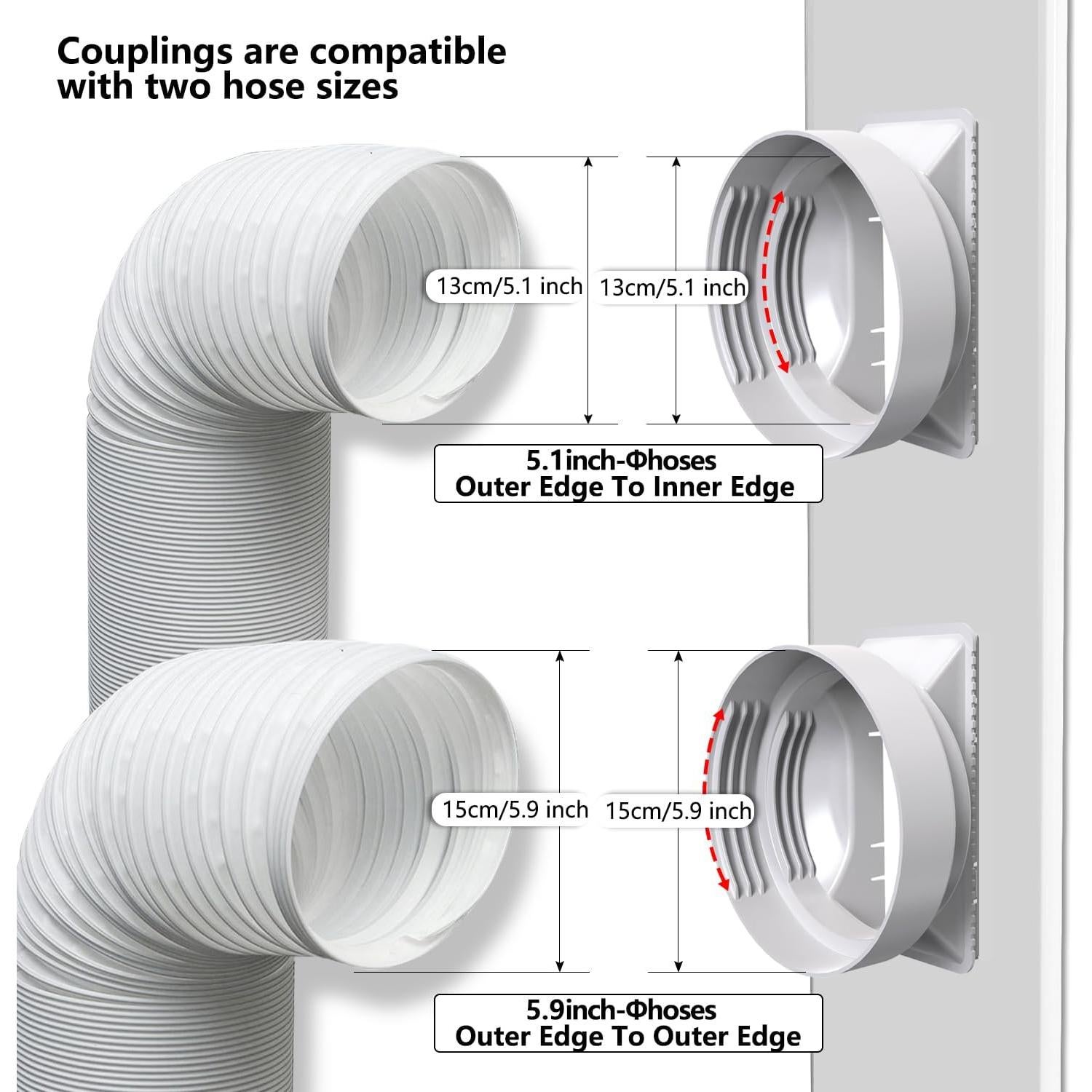 Kit de Ventilación Aozzy para Aire Acondicionado Portátil 66-160 cm