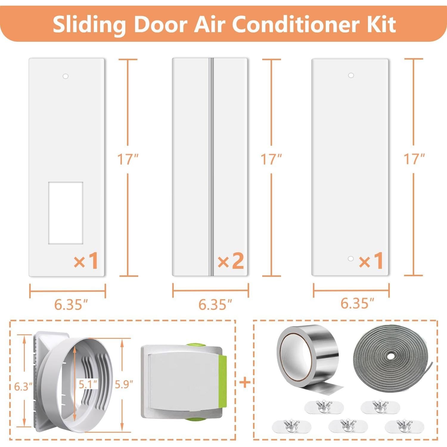 Kit de Ventilación Aozzy para Aire Acondicionado Portátil 66-160 cm