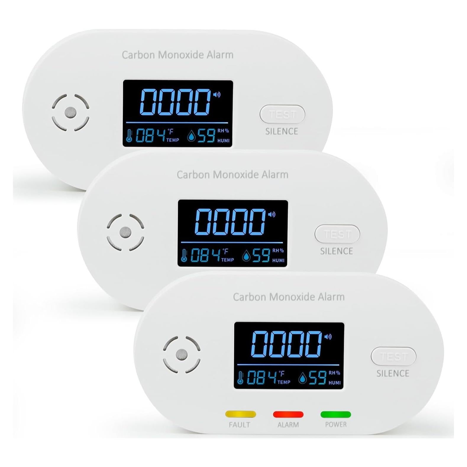 Detector de Monóxido de Carbono BTYEEUYI 3 en 1 Enchufable
