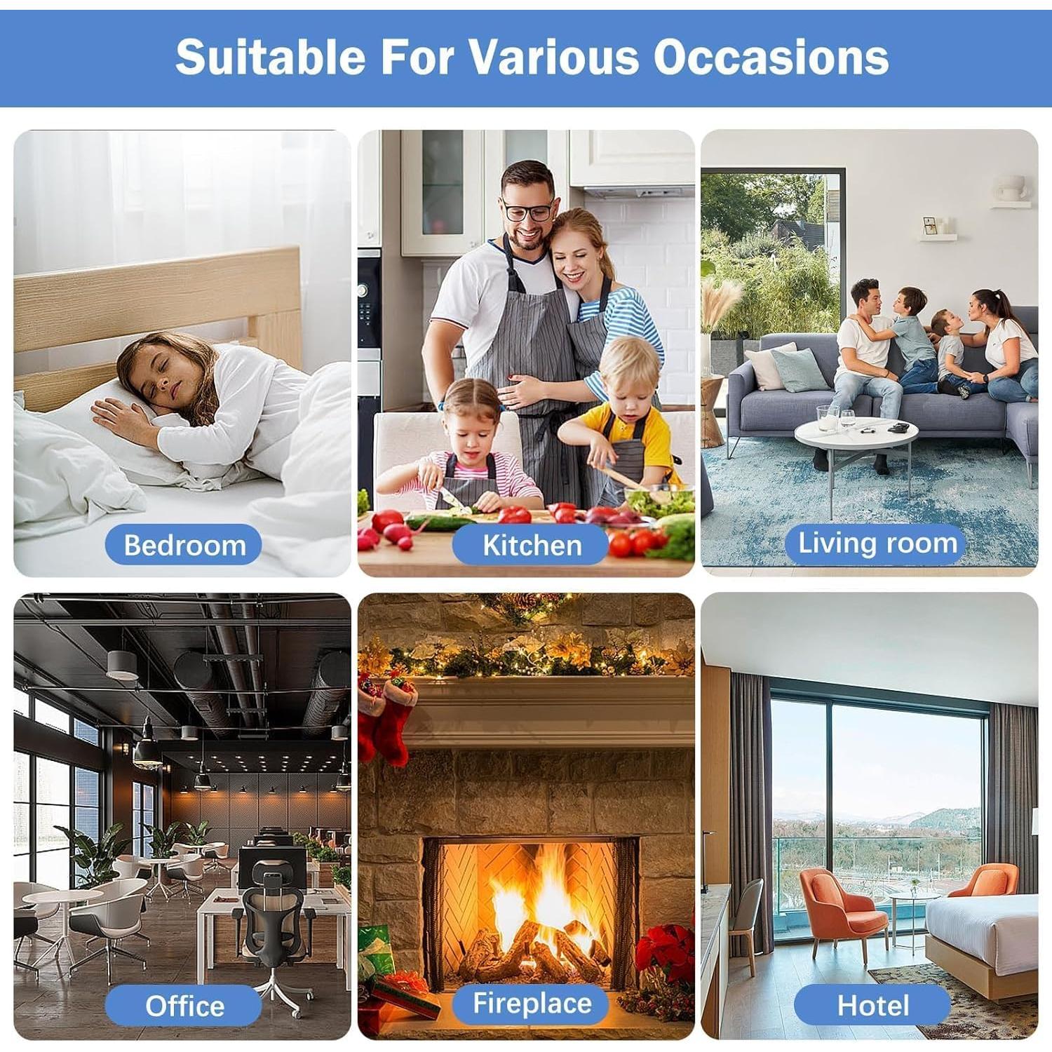 Detector de Monóxido de Carbono BTYEEUYI 3 en 1 Enchufable