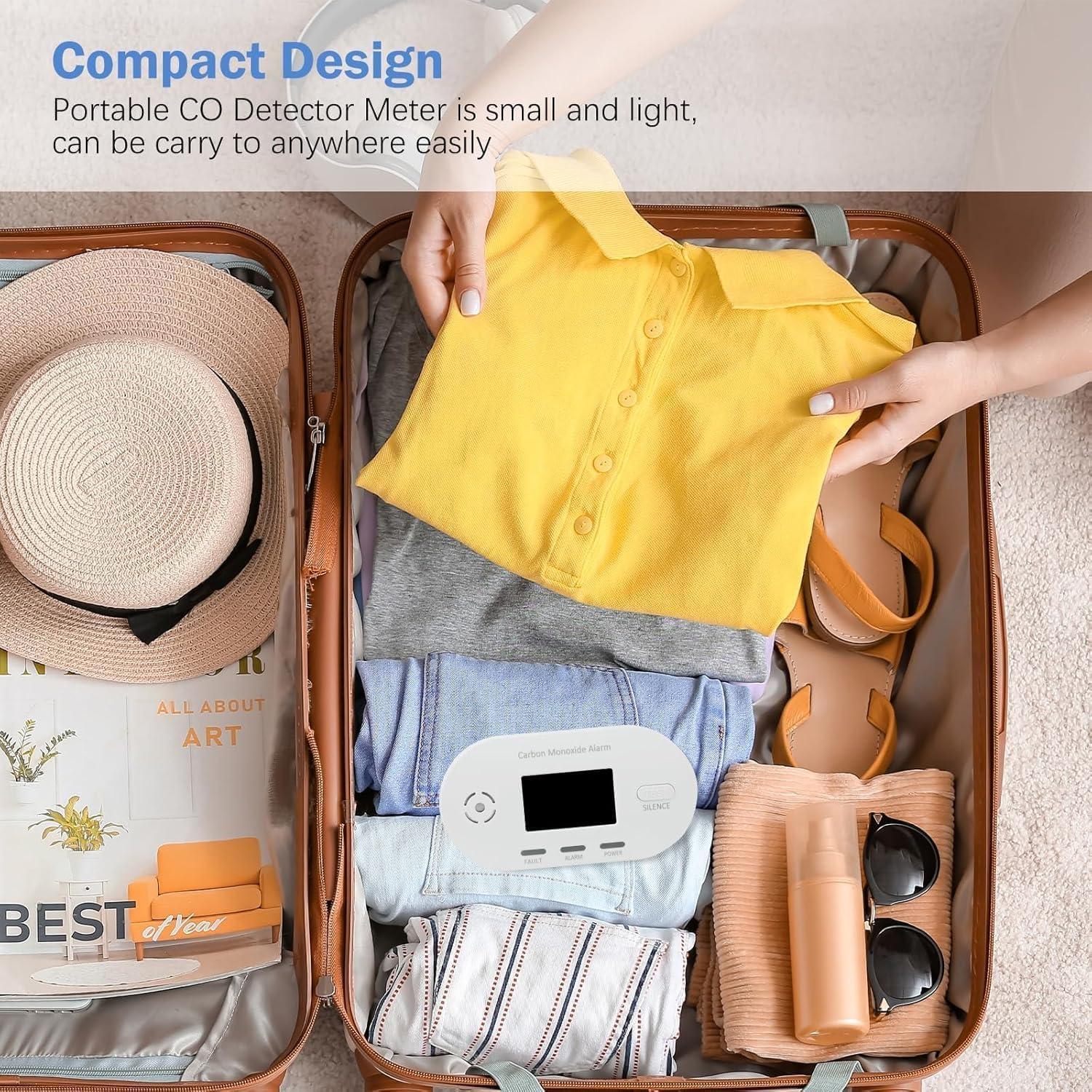 Detector de Monóxido de Carbono BTYEEUYI 3 en 1 Enchufable