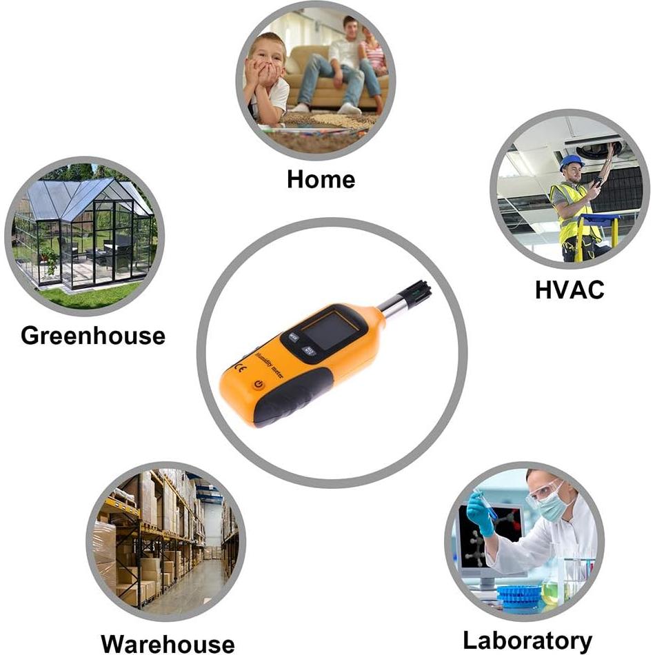Medidor Digital de Temperatura y Humedad Lancoon 2 en 1