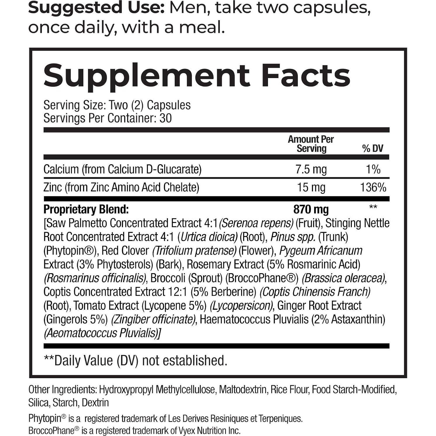 Suplemento ProstaXan Saw Palmetto 1 Botella 59g Salud Próstata