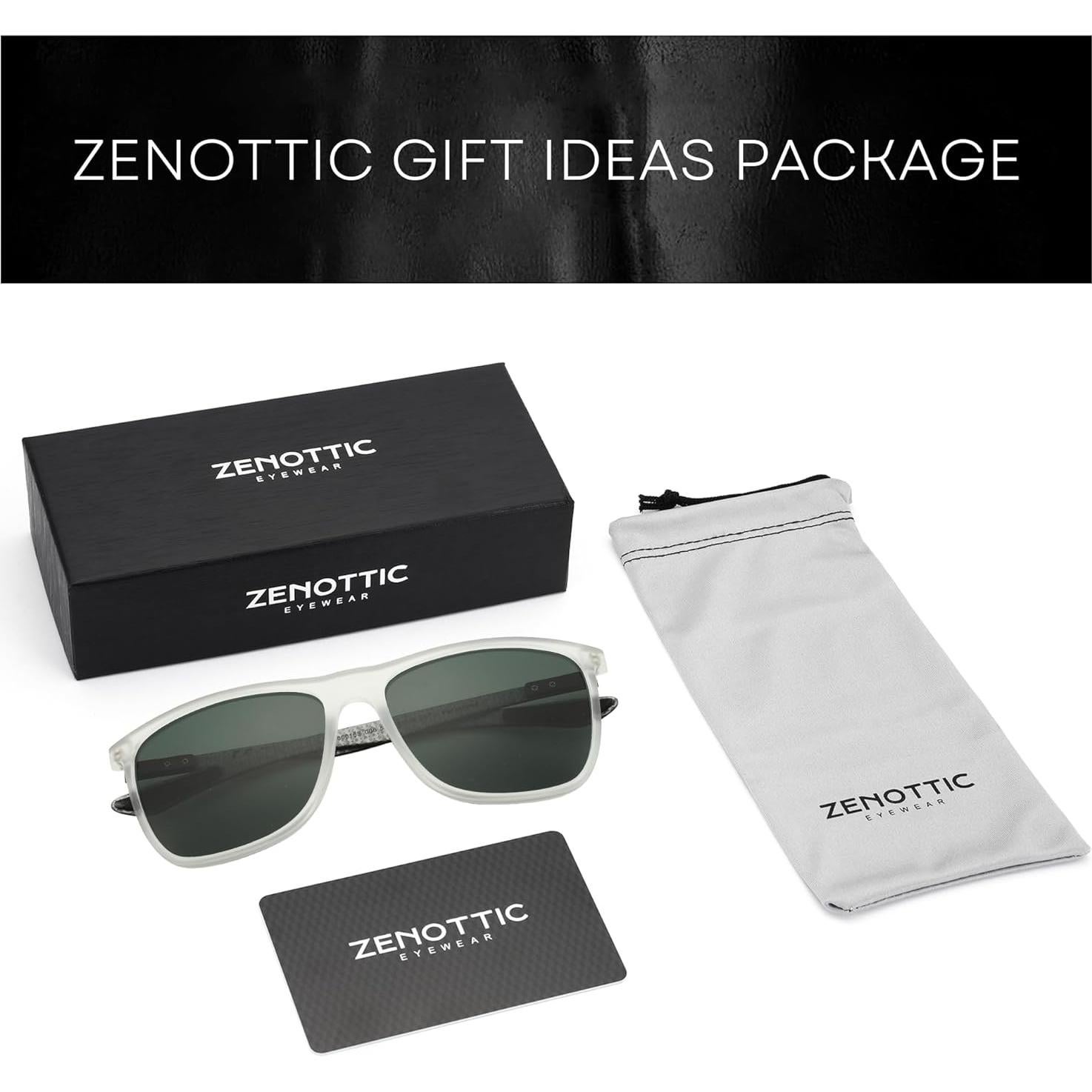 Gafas de sol ZENOTTIC cuadradas UV400 para hombres