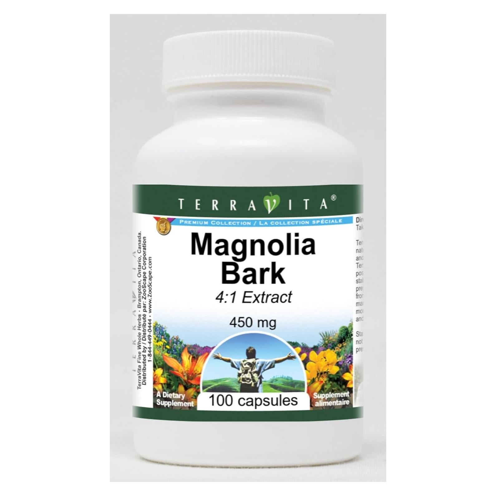 Corteza de Magnolia 4:1 TerraVita 450 mg 100 Cápsulas