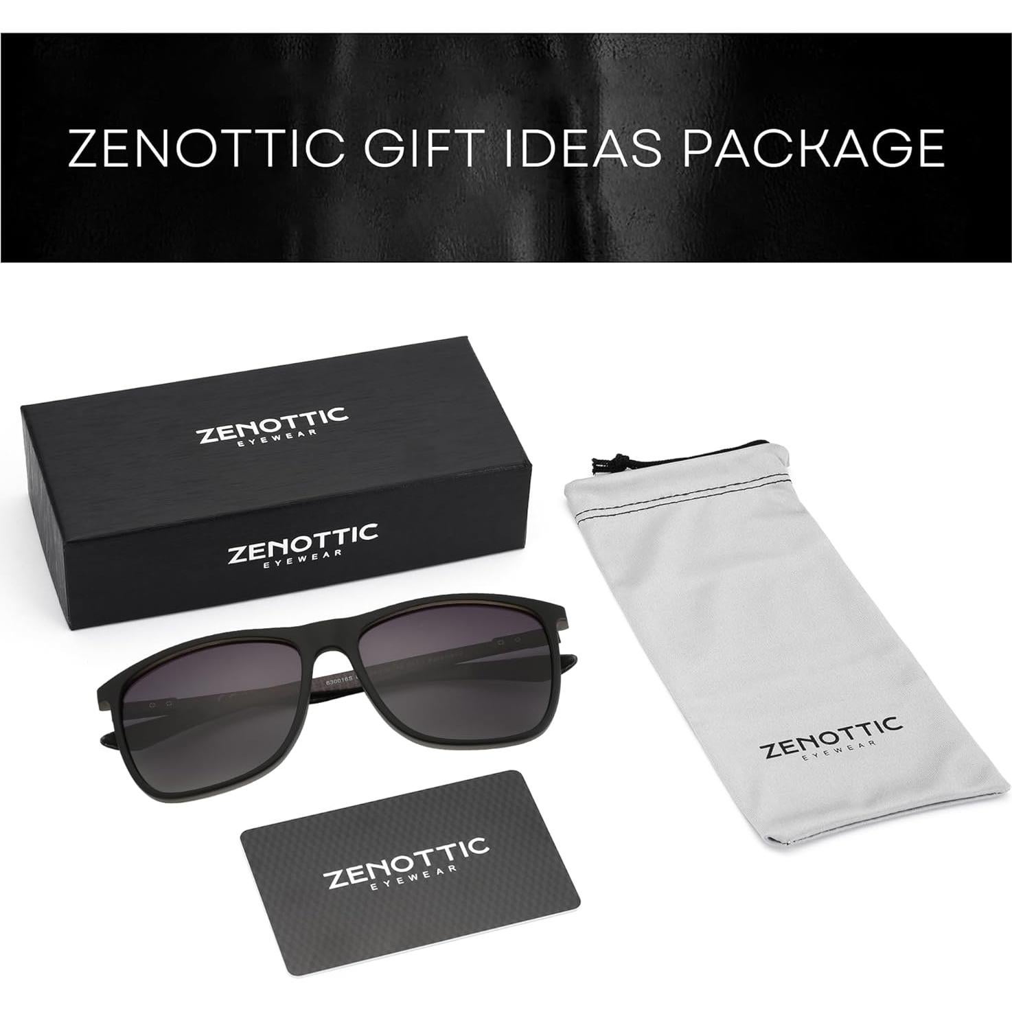 Gafas de sol ZENOTTIC cuadradas polarizadas UV400 para hombres