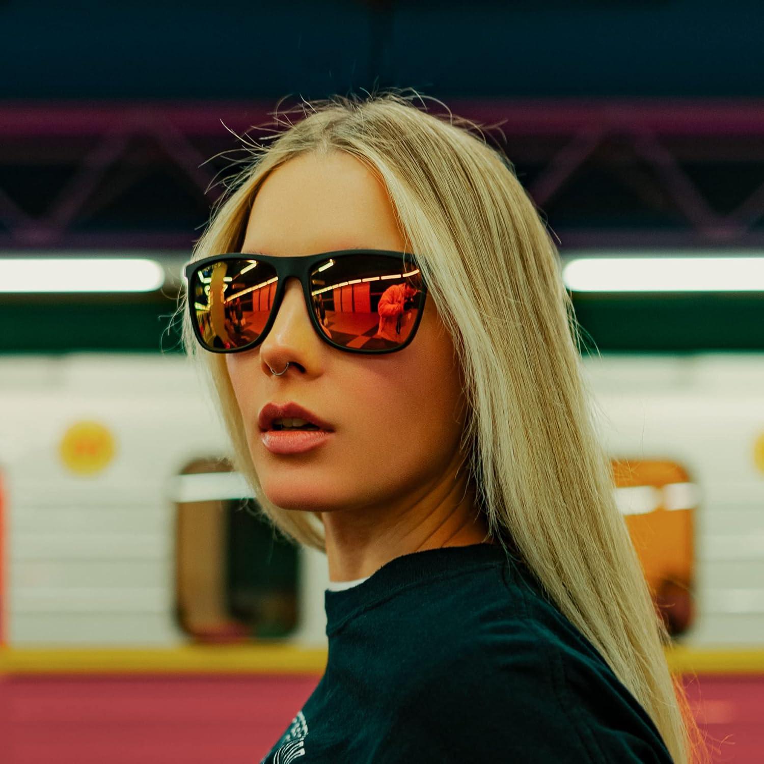 Gafas de sol ZENOTTIC cuadradas UV400 para hombres