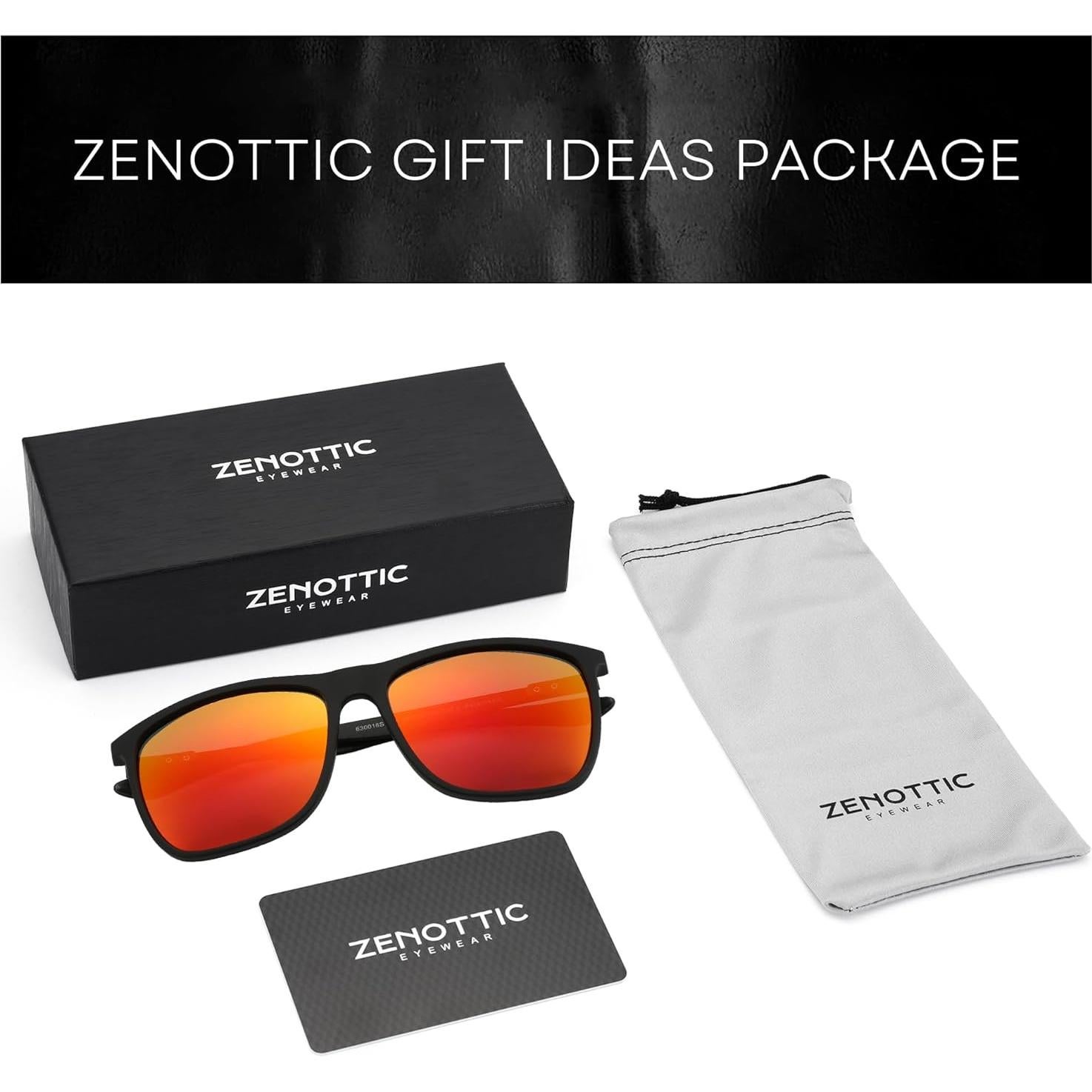 Gafas de sol ZENOTTIC cuadradas UV400 para hombres
