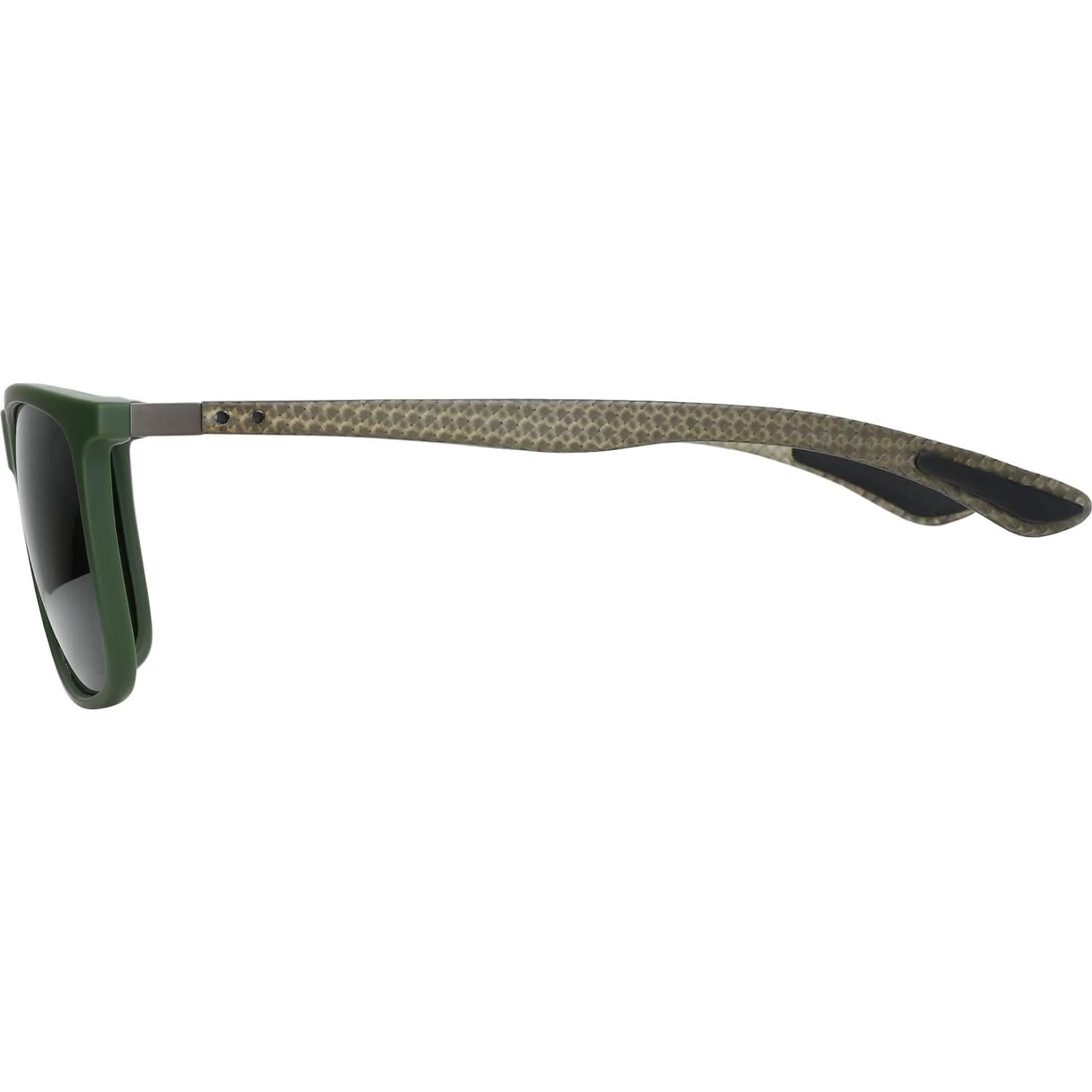 Gafas de sol ZENOTTIC UV400 para hombres, fibra de carbono
