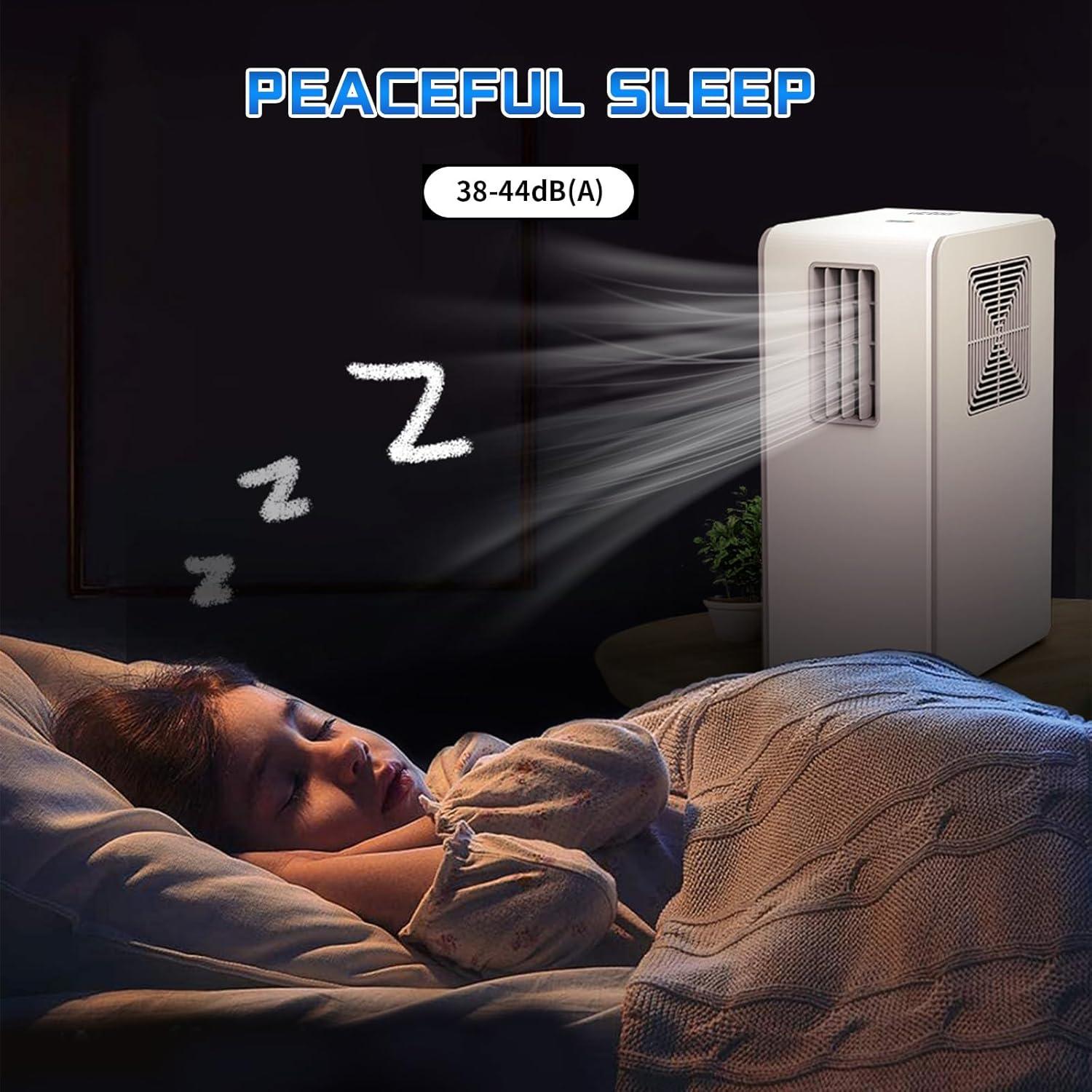 Aire Acondicionado Móvil Victool 1800BTU 38-44dB Silencioso