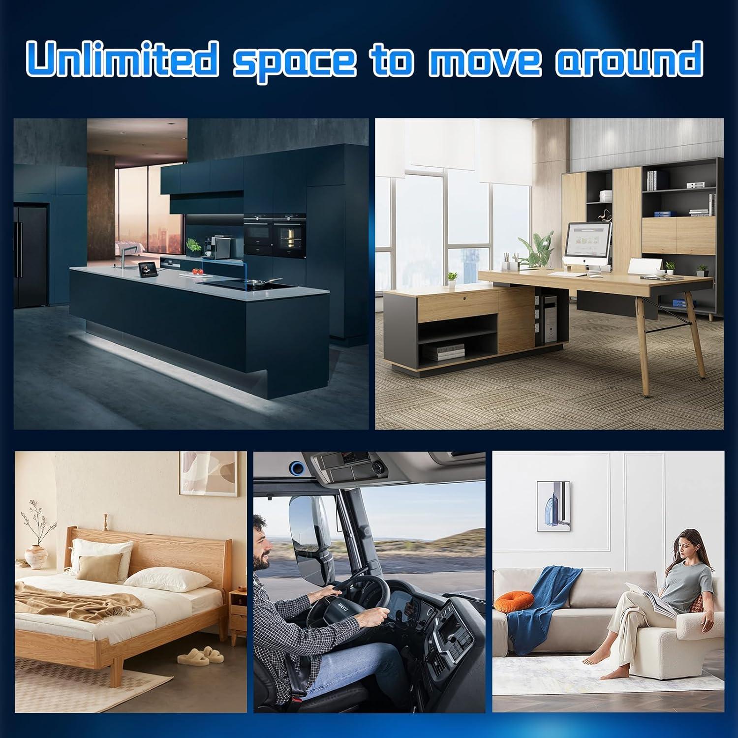 Aire Acondicionado Móvil Victool 1800BTU 38-44dB Silencioso