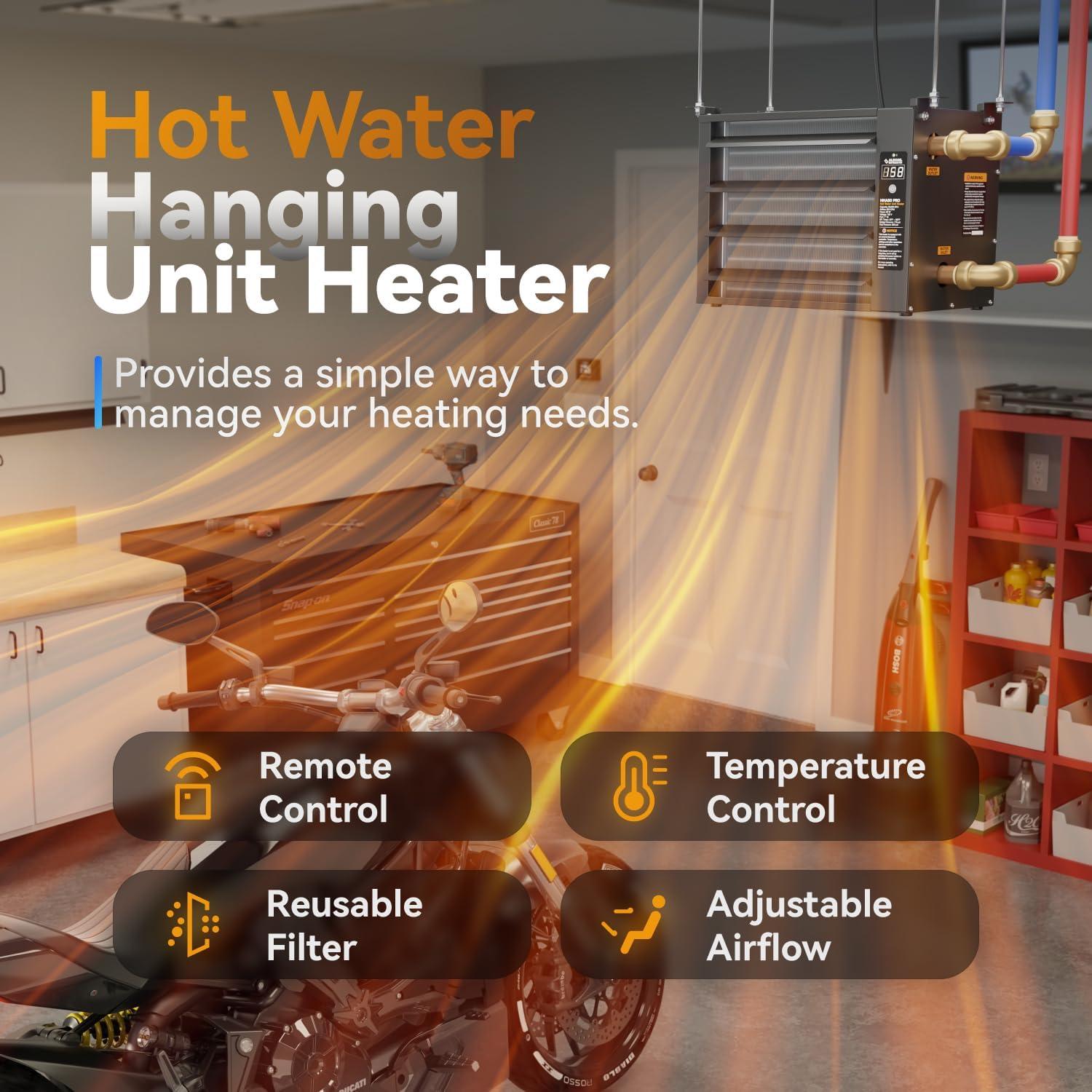 Calentador Colgante de Agua Caliente Alecoil HHA50-B 60W Negro