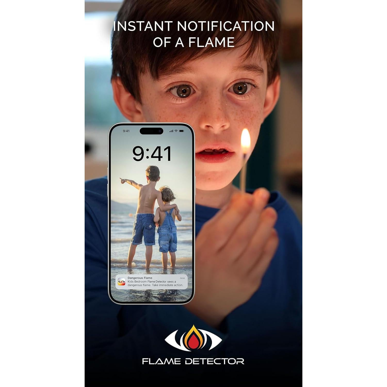 Detector de Llamas Forge Technologies - Alerta Móvil y Local