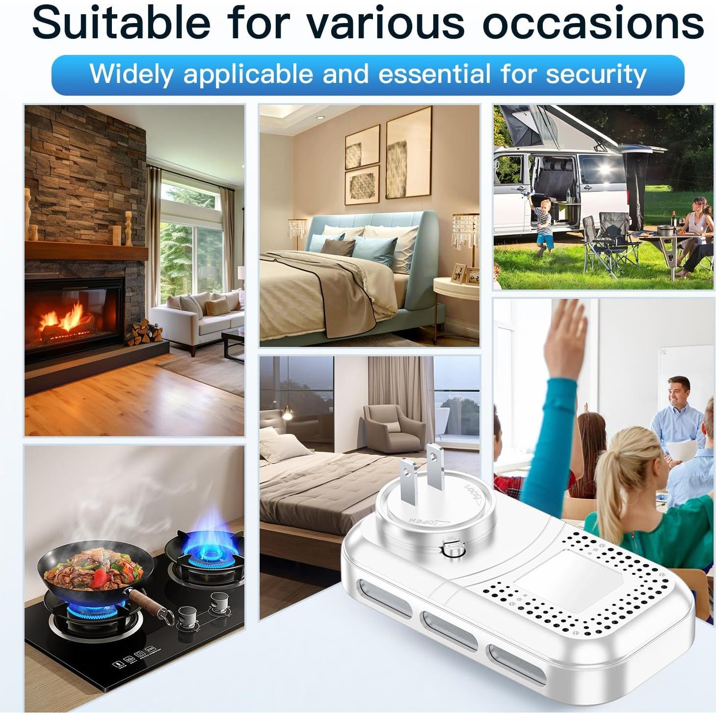 Detector de Humo y Monóxido de Carbono HAKINAKU HD11 5 en 1