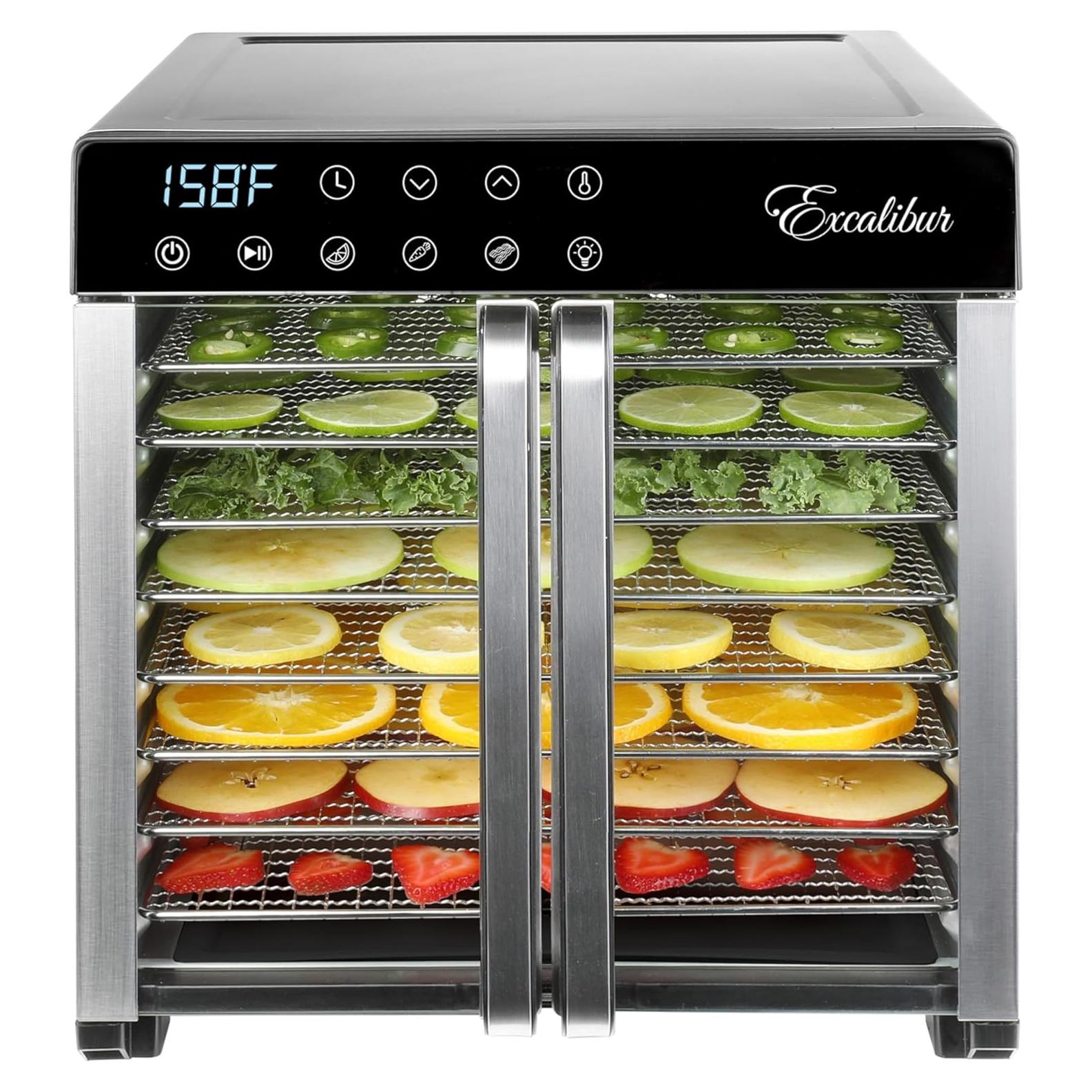 Deshidratador Excalibur 8 Bandejas Acero Inoxidable 700W