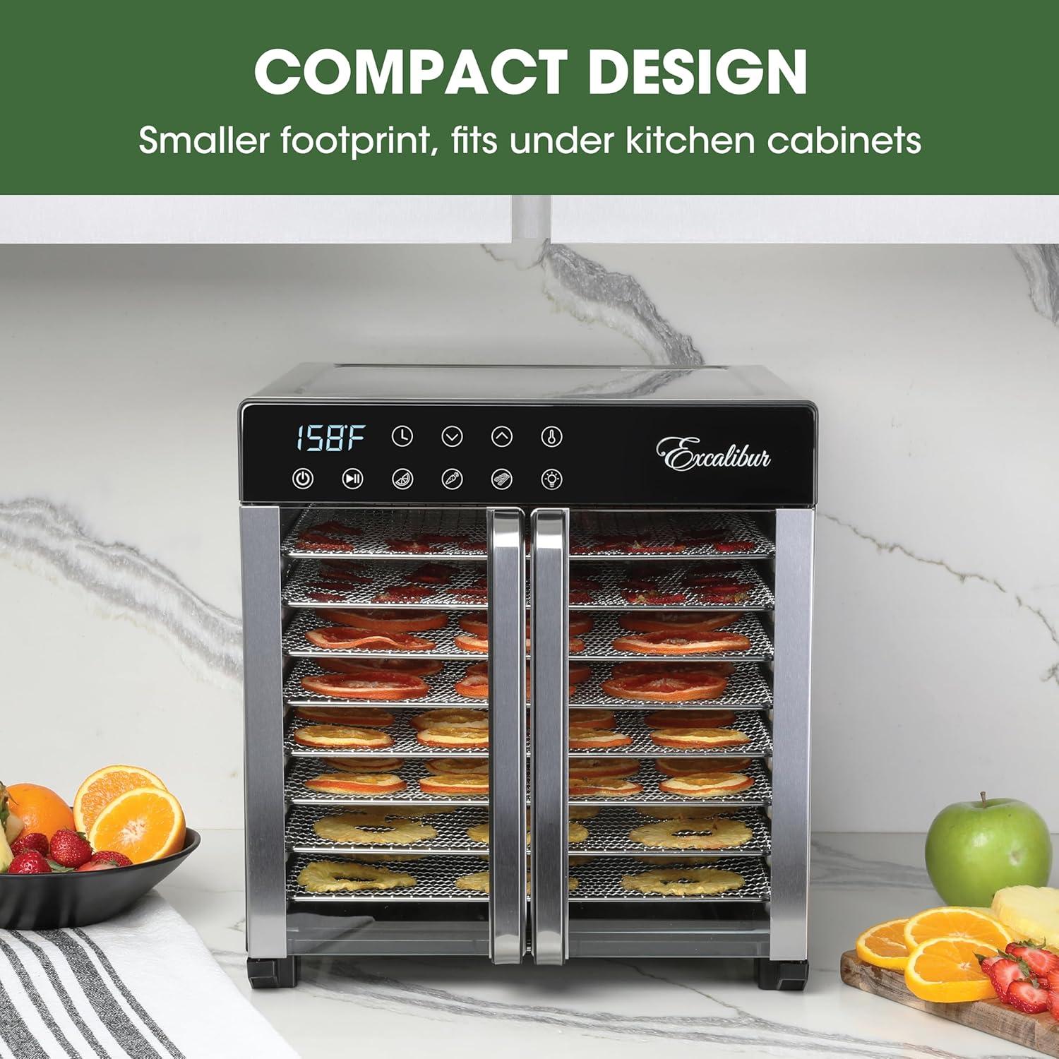 Deshidratador Excalibur 8 Bandejas Acero Inoxidable 700W