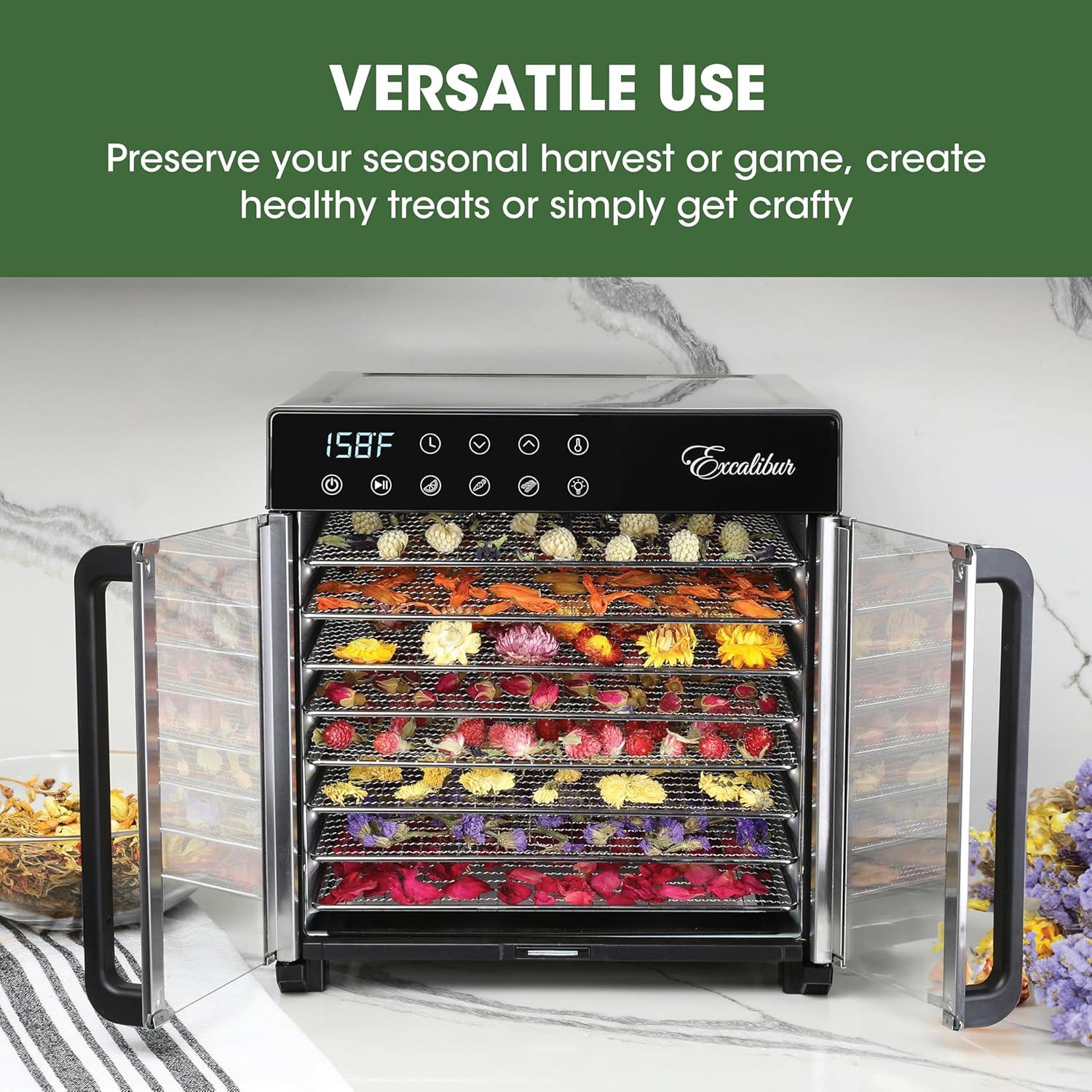 Deshidratador Excalibur 8 Bandejas Acero Inoxidable 700W