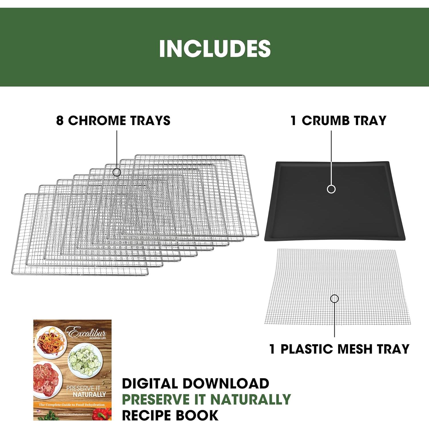 Deshidratador Excalibur 8 Bandejas Acero Inoxidable 700W