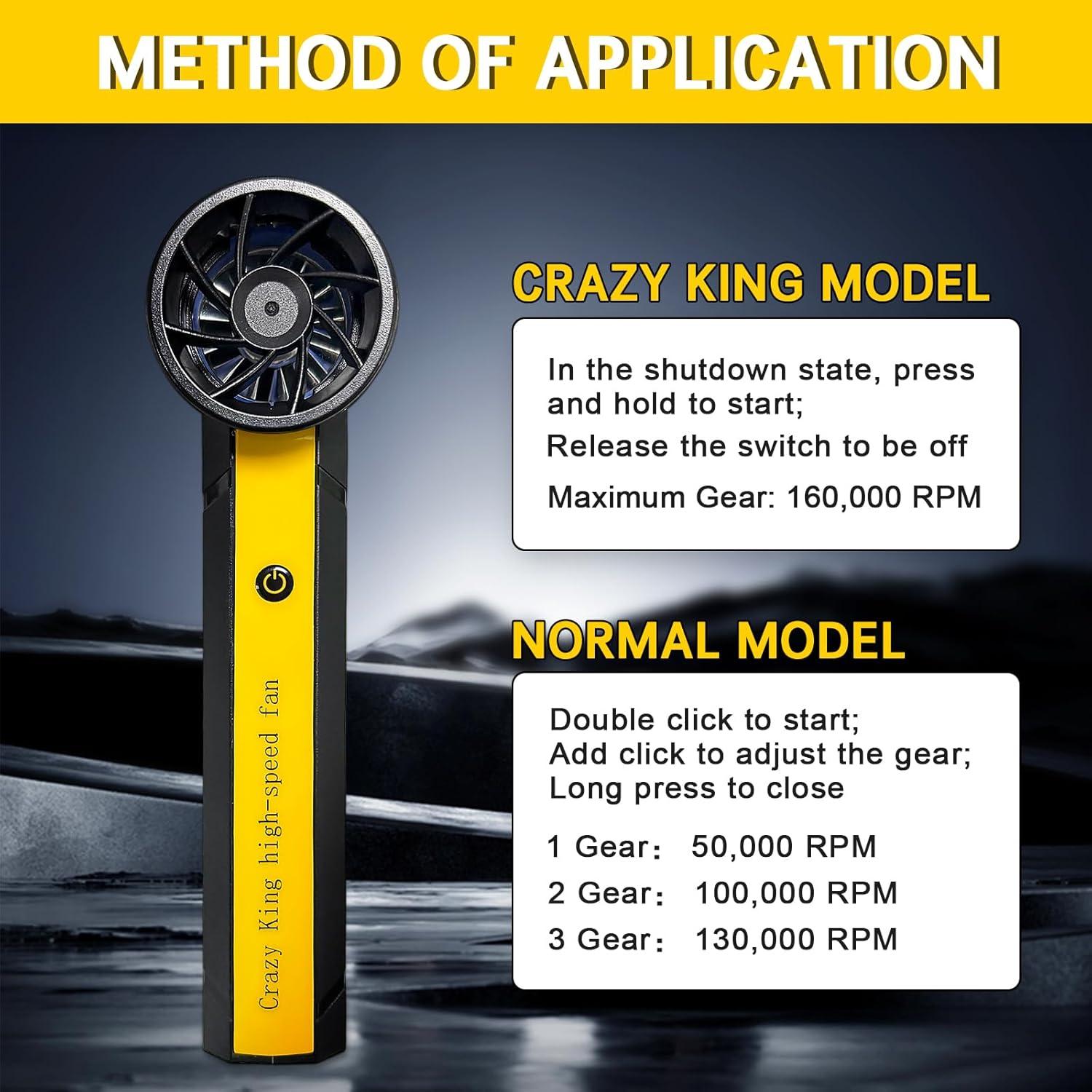 Soplador de Aire Comprimido Hertzborn 160000RPM 10000mAh