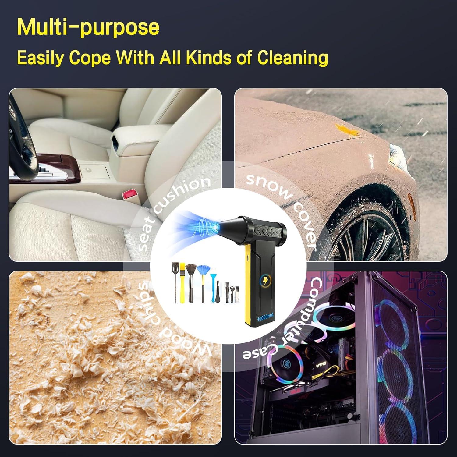 Soplador de Aire Comprimido Hertzborn 160000RPM 10000mAh