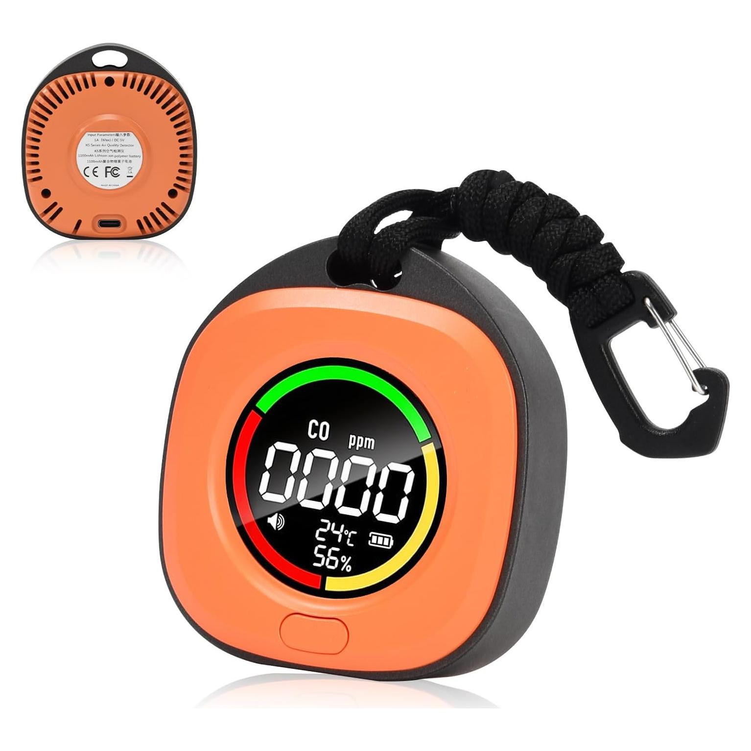 Detector de Monóxido de Carbono Genérico K5 Portátil 3 en 1