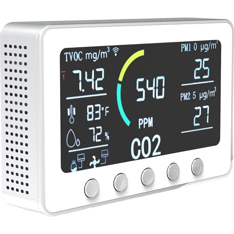 Monitor de Calidad del Aire Interior 6 en 1 Prodo PT02
