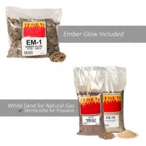 Conjunto de troncos de gas 45 cm RealFyre con quemador G45