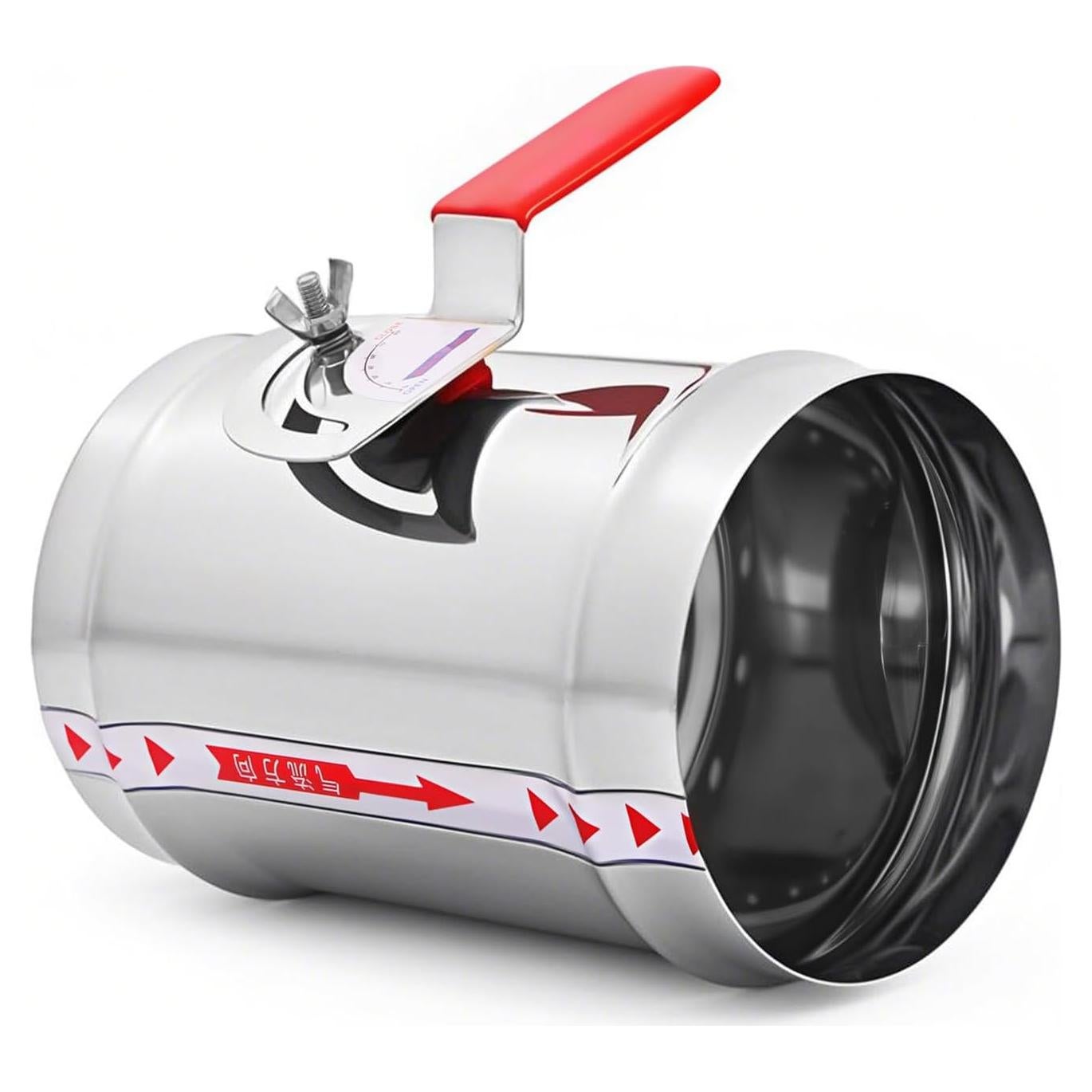 Compensador de Volumen de Ducto HVAC ZOWZEA 5" Acero Inoxidable