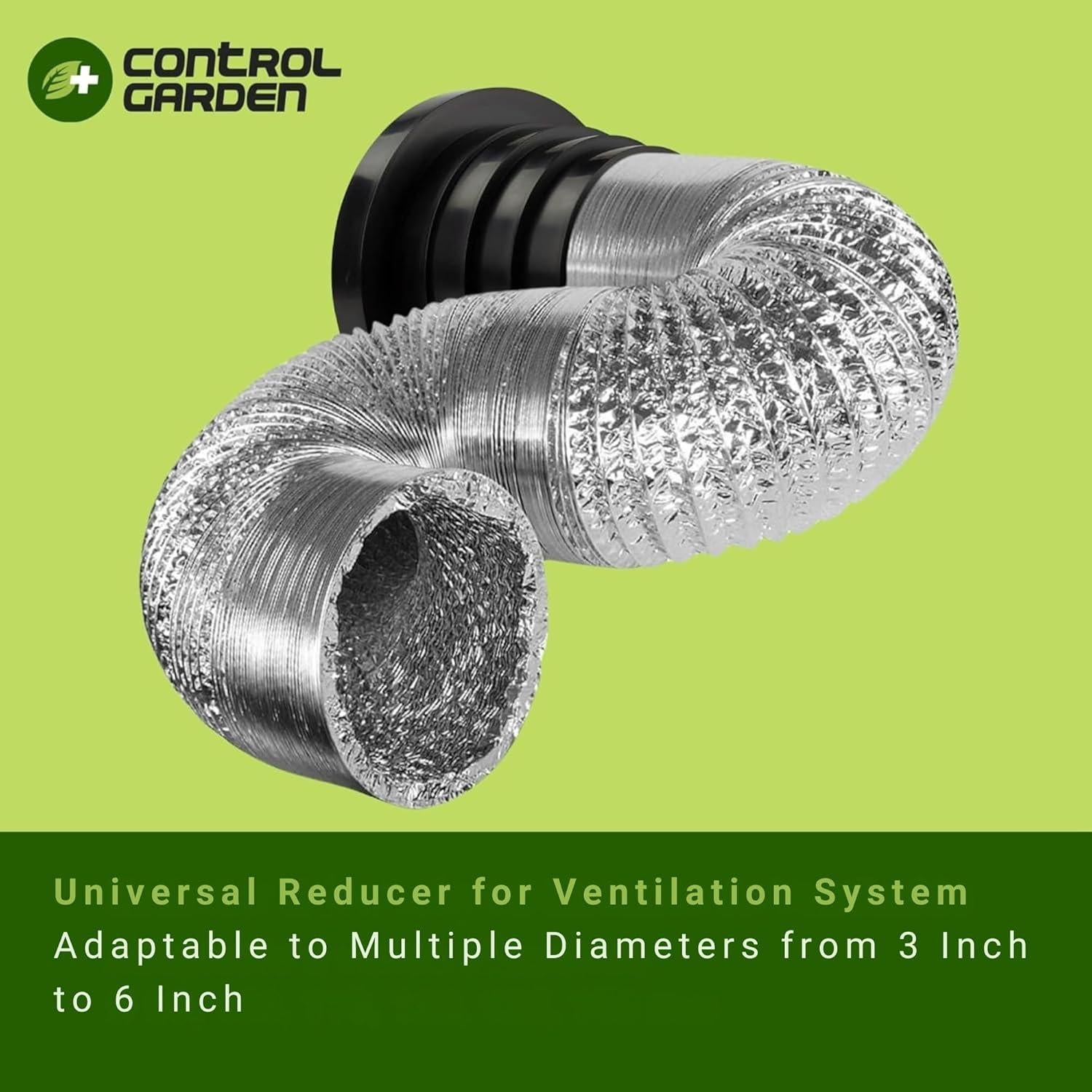 Reductor de Conductos de Aire 3 a 6 Pulgadas Control Garden x2