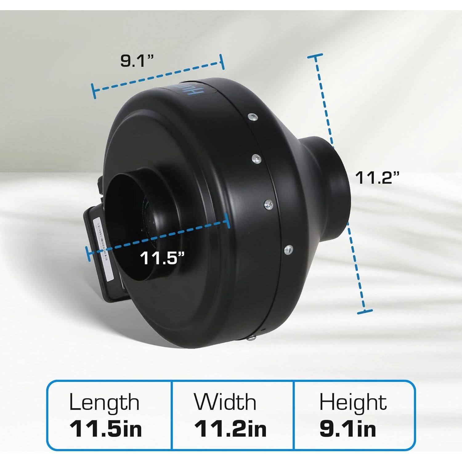 Ventilador Inline Hurricane 4" Grado Comercial Paquete de 2