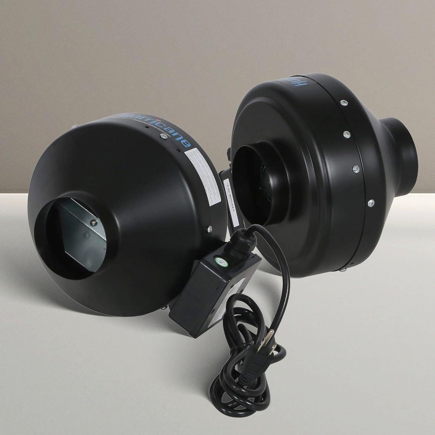 Ventilador Inline Hurricane 4" Grado Comercial Paquete de 2