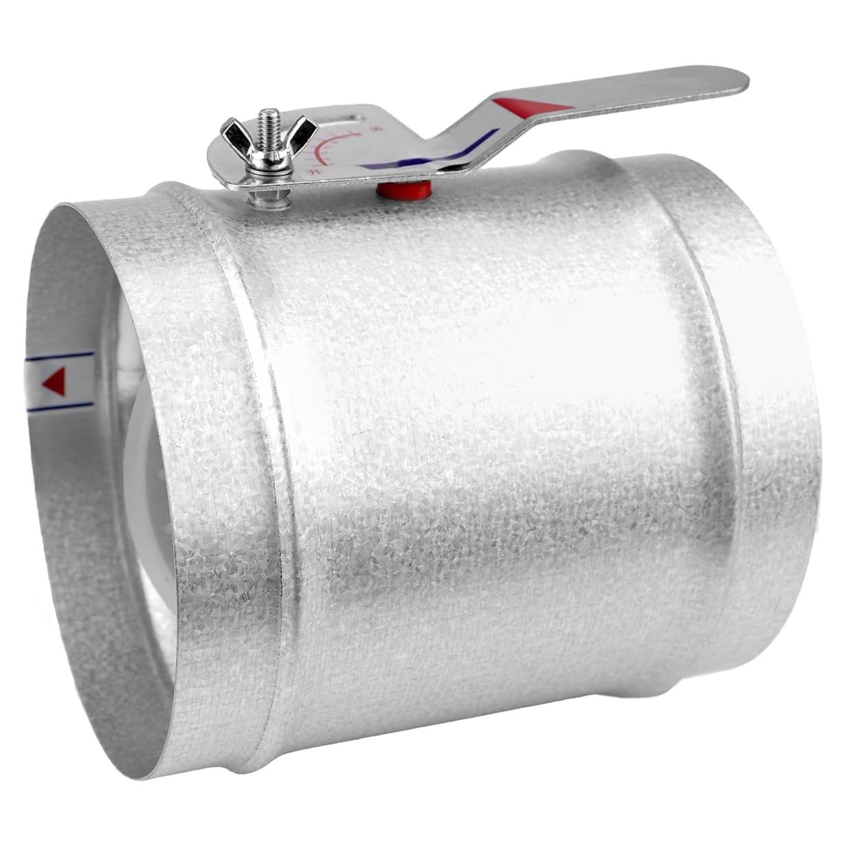 Válvula de Volumen Manual HVAC YOLUFER 15 cm Plata