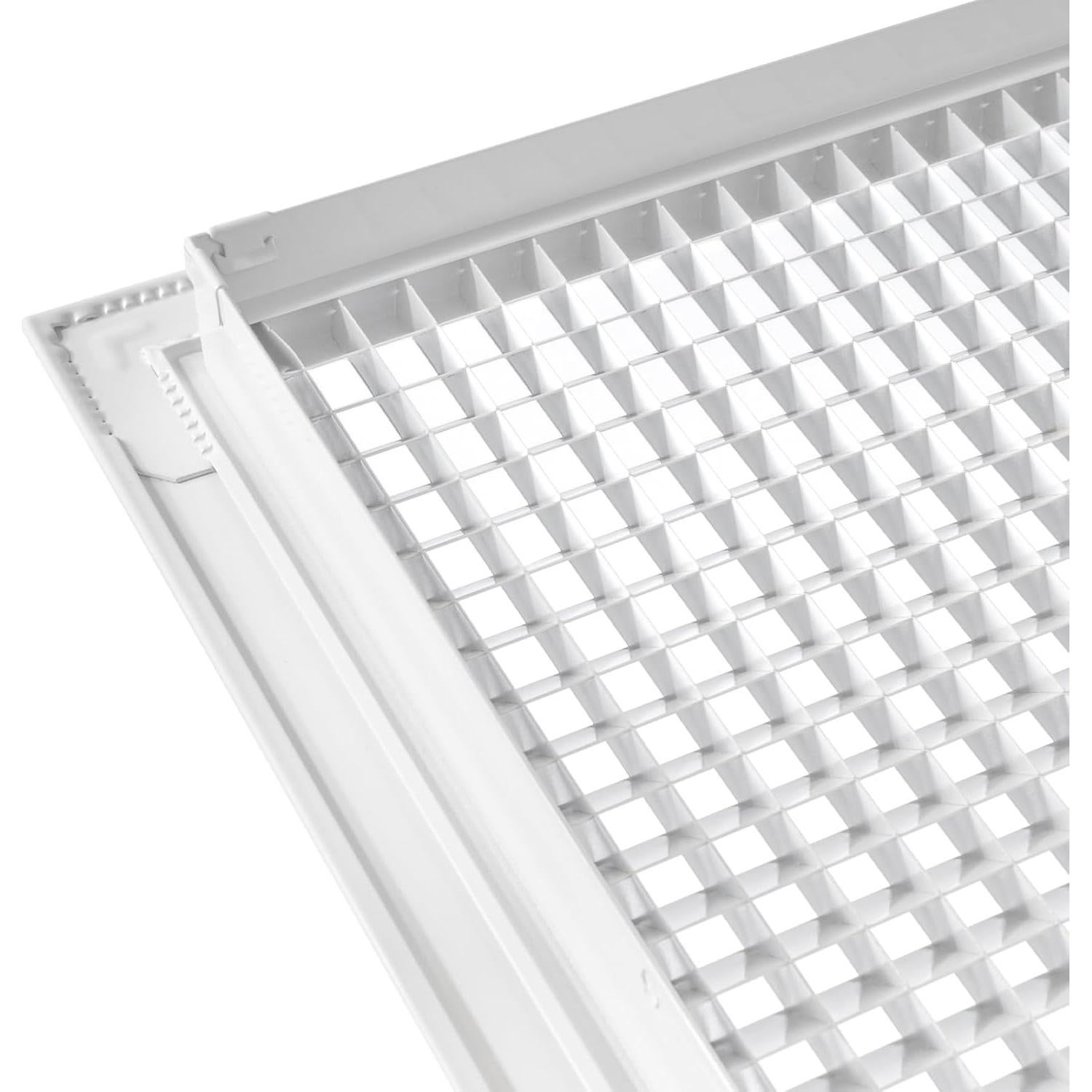 Repa Market 21.5" x 21.5" Inch 45 Degree Square Aluminum Cell Screen Diffuser - Supply or Exhaust Ceiling Ventilation System - High Air Flow Perforated Duct Cover for Home, Office, Warehouse 24" x 24"
