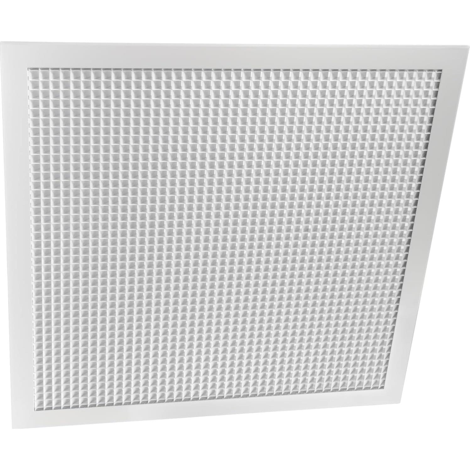 Repa Market 21.5" x 21.5" Inch 45 Degree Square Aluminum Cell Screen Diffuser - Supply or Exhaust Ceiling Ventilation System - High Air Flow Perforated Duct Cover for Home, Office, Warehouse 24" x 24"