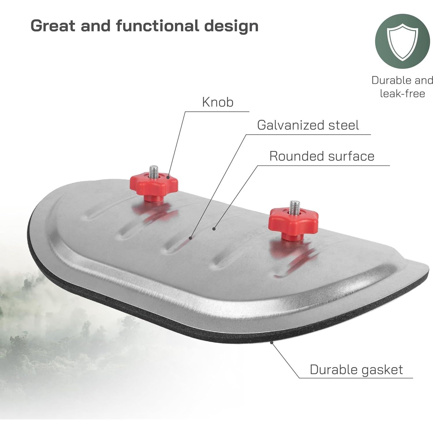 Puerta de Acceso Ducto Redondo Vent Systems 30x20 cm Acero