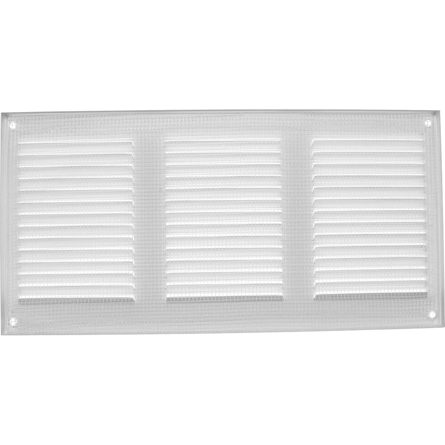 Cubierta de Ventilación Rectangular Metal Blanco 29.97x14.99 cm - Paquete de 3