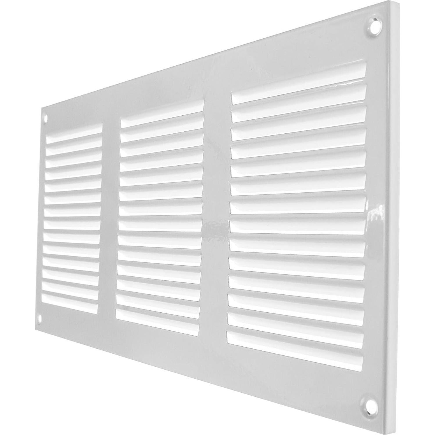 Cubierta de Ventilación Rectangular Metal Blanco 29.97x14.99 cm - Paquete de 3