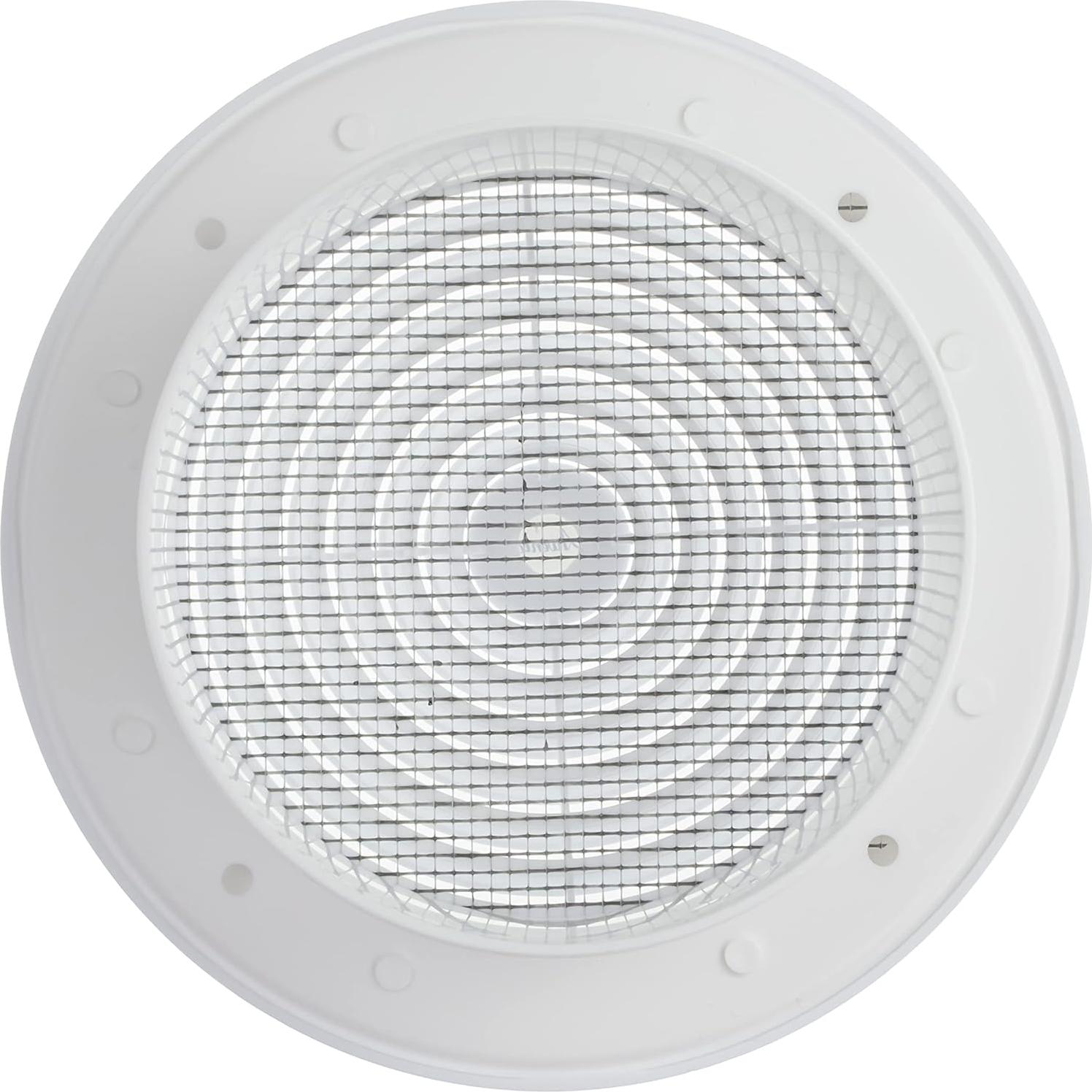 Rejilla de Ventilación Redonda 31.5 cm - Blanco - Plástico