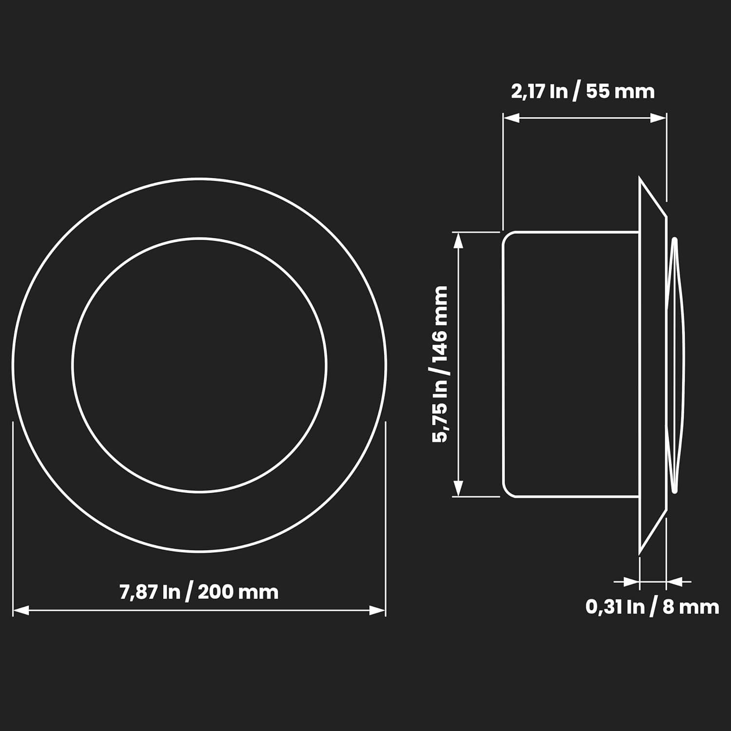 Difusor de Aire Ajustable Repa Market 20 cm Acero Inoxidable