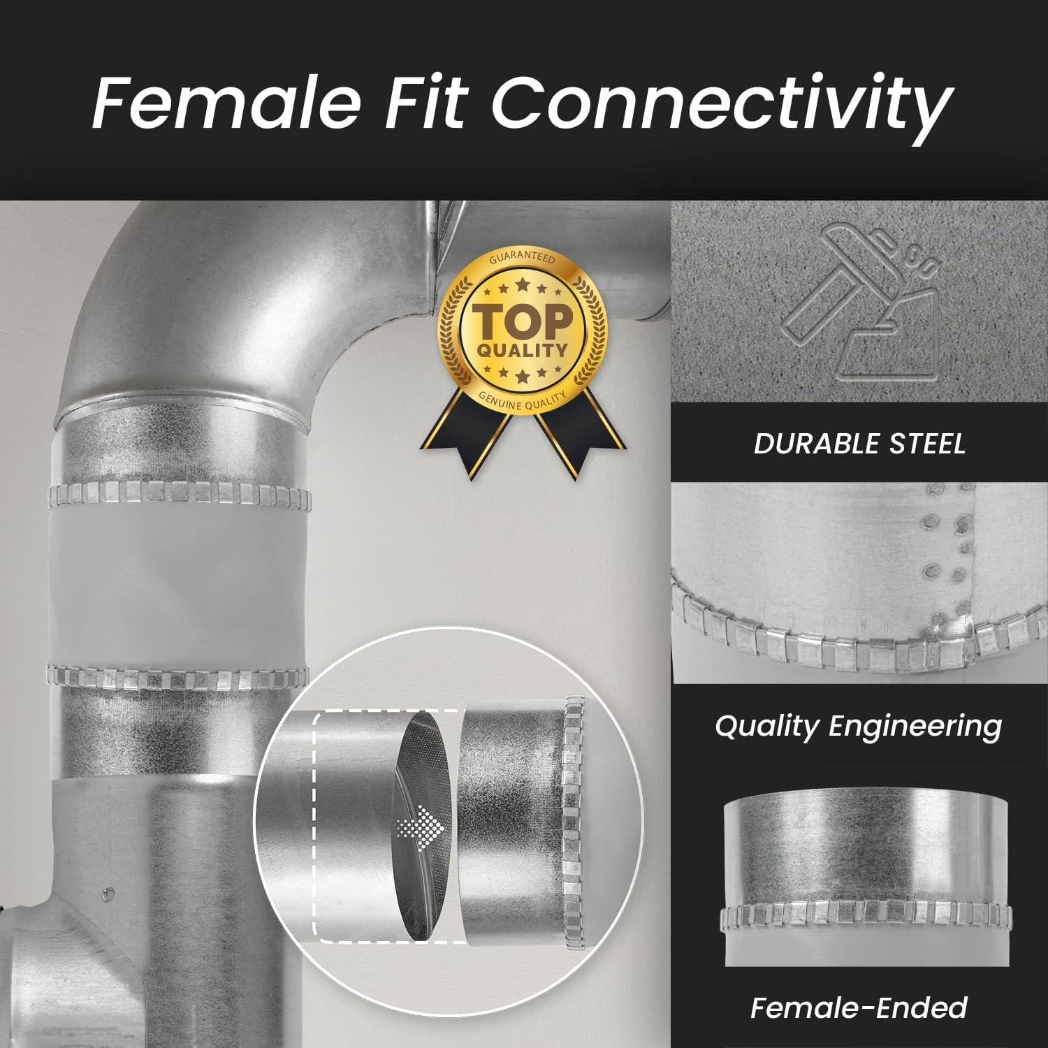 Conector Flexible de Reducción Repa Market 25.4 cm Acero Galvanizado